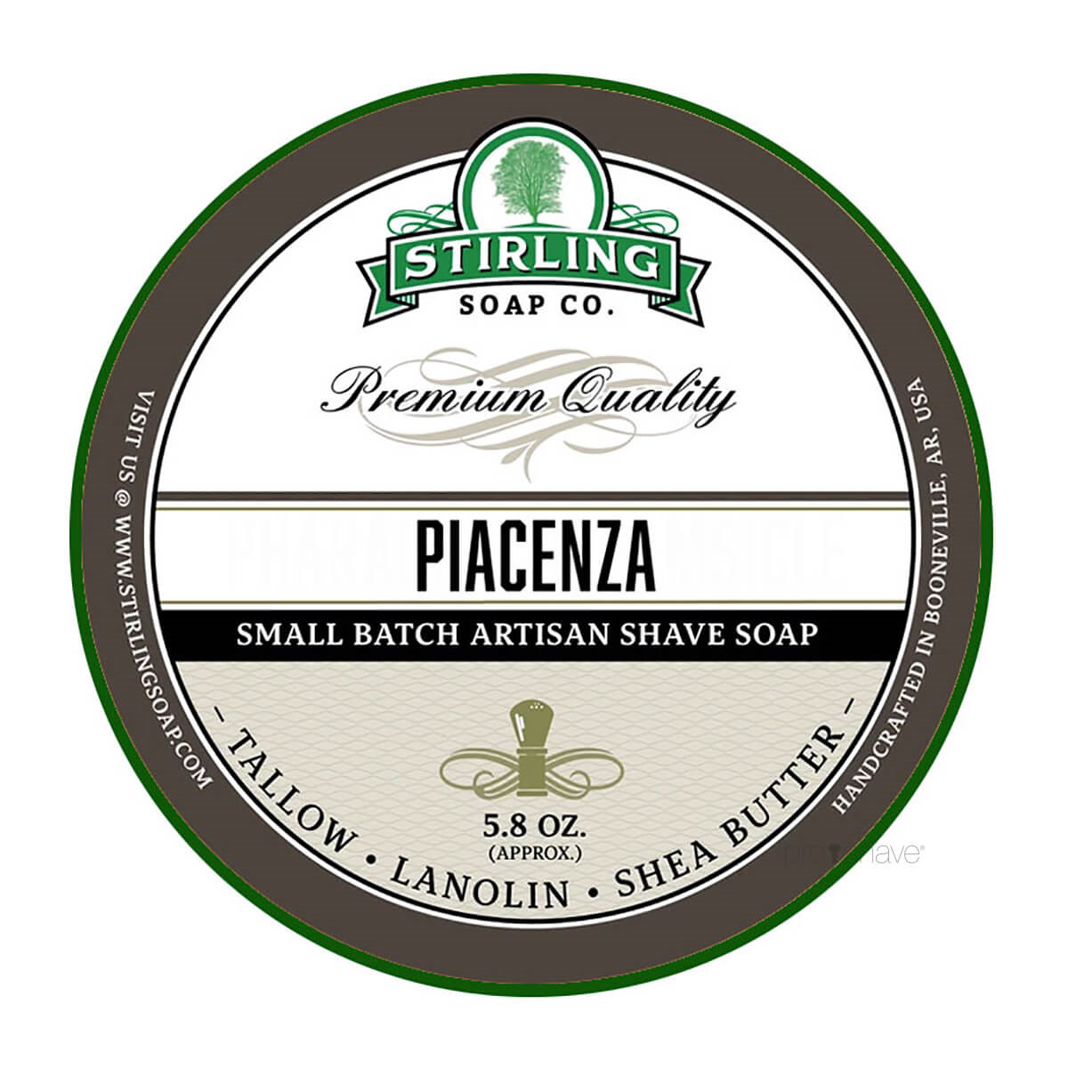 Stirling Soap Co. Barbersæbe, Piacenza, 170 ml.