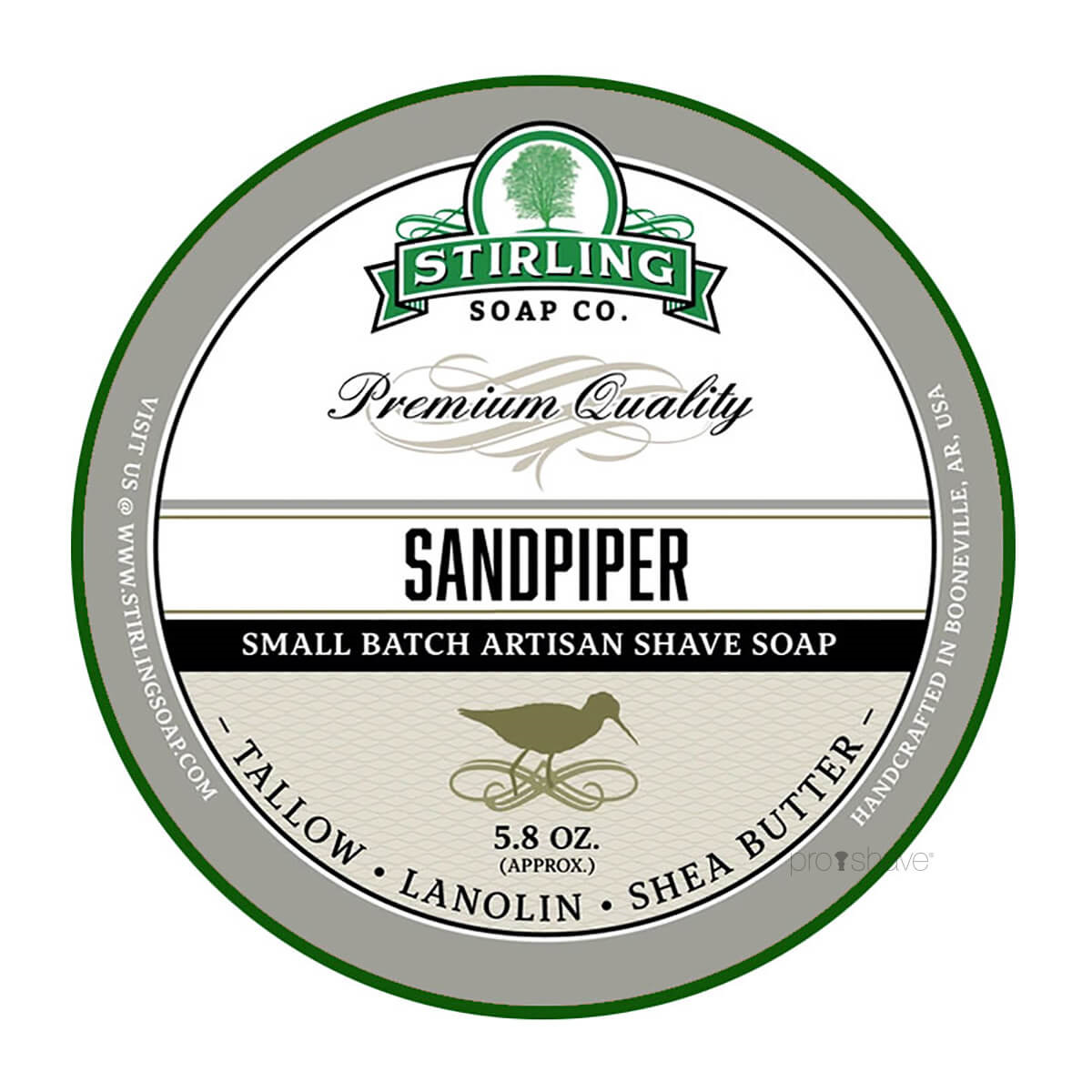 Billede af Stirling Soap Co. Barbersæbe, Sandpiper, 170 ml.