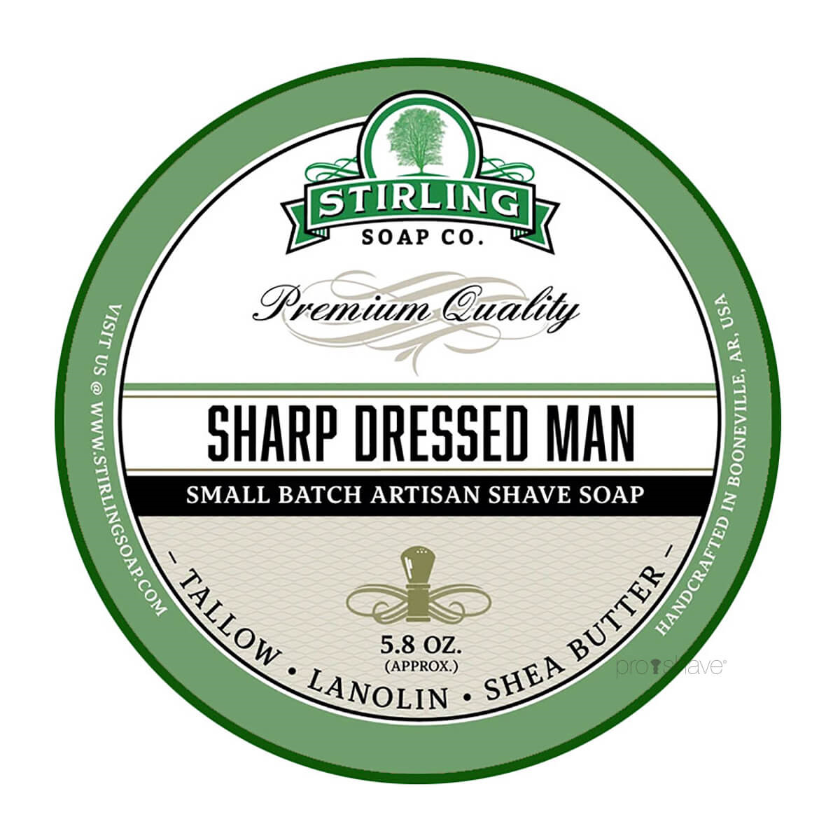 Stirling Soap Co. Barbersæbe, Sharp Dressed Man, 170 ml.