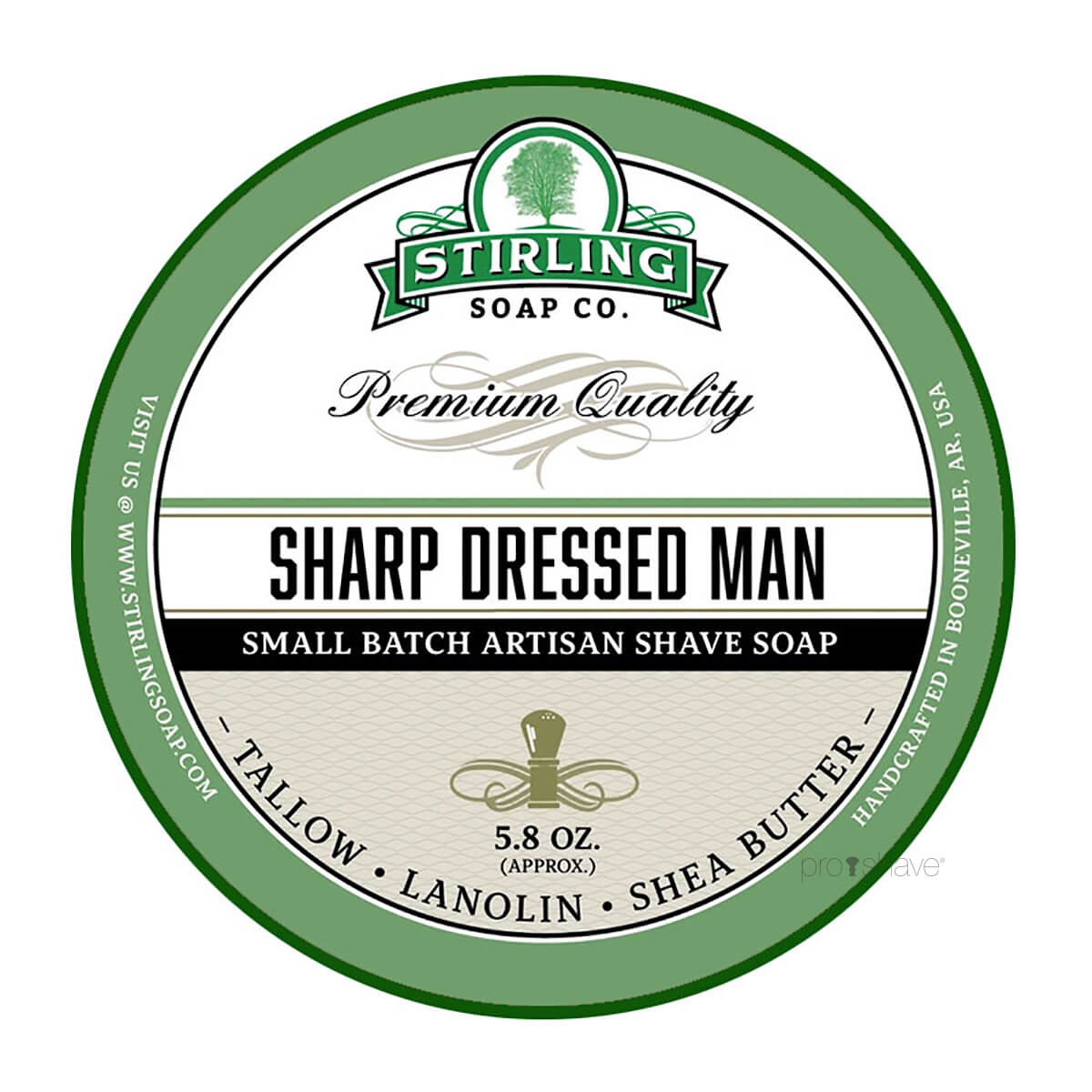 Stirling Soap Co. Barbersæbe, Sharp Dressed Man, 170 ml.