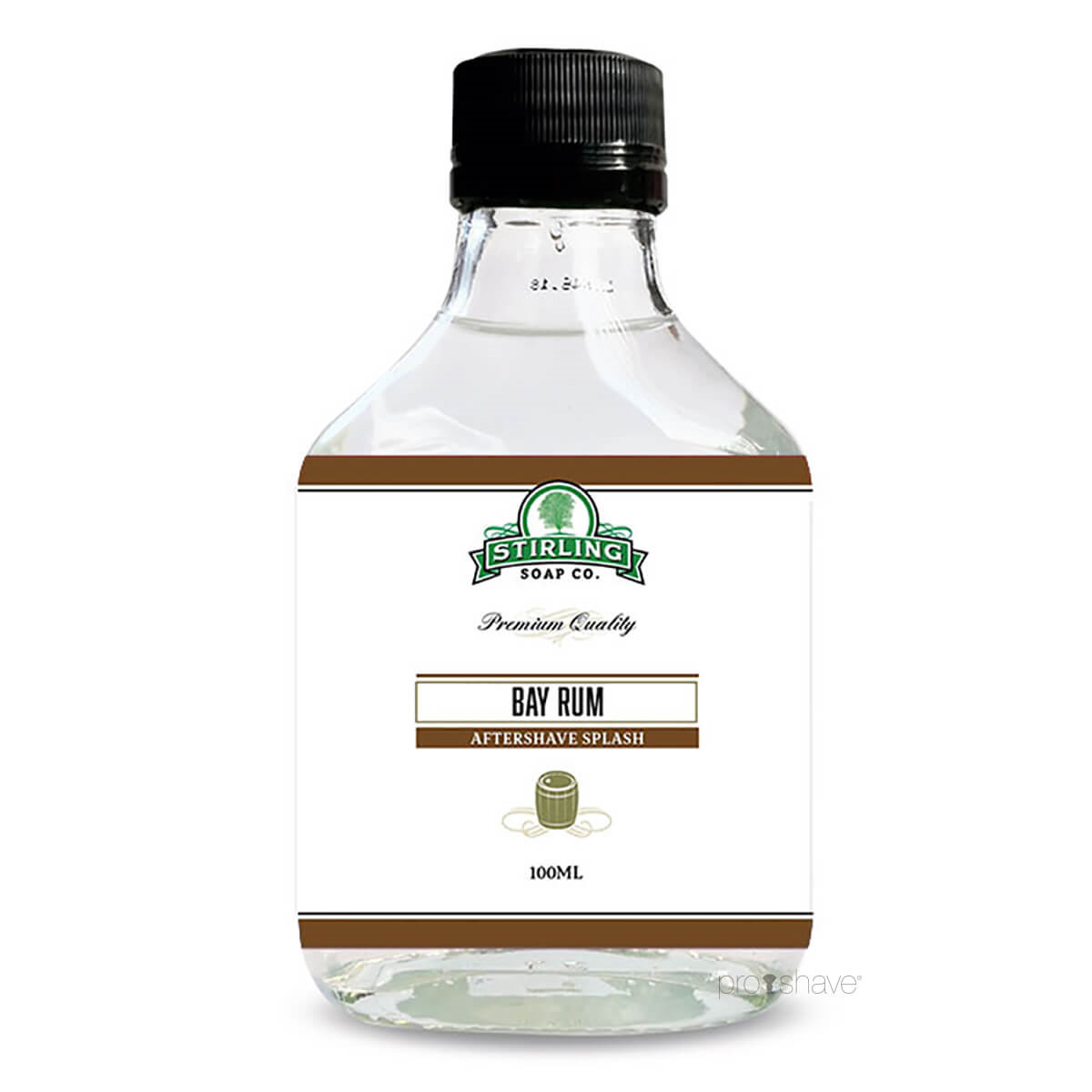 Stirling Soap Co. Aftershave Splash, Bay Rum, 100 ml.