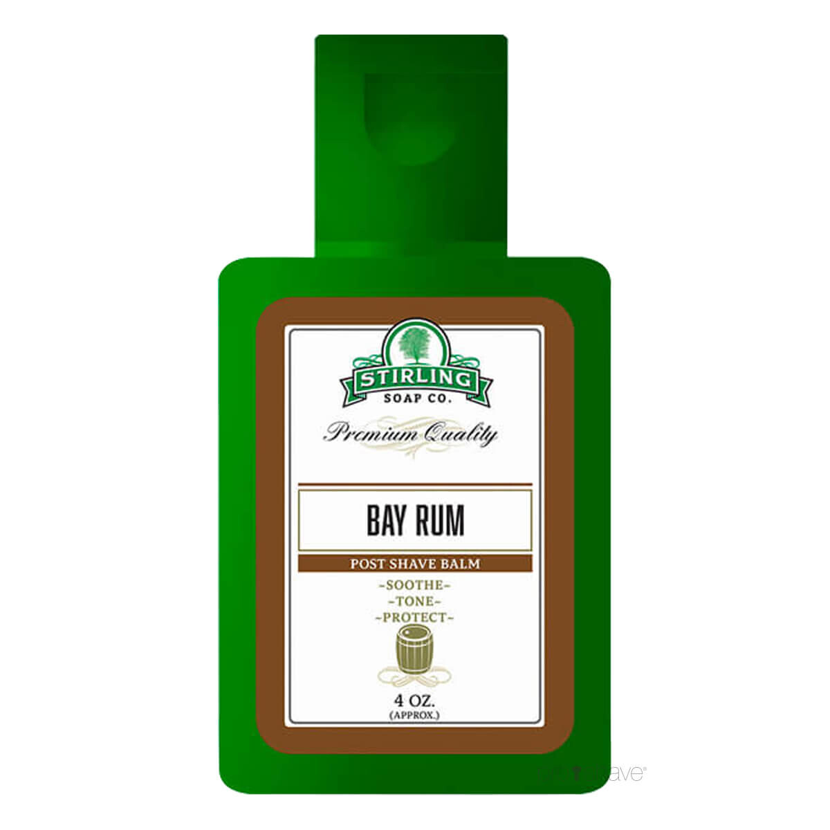 Stirling Soap Co. Aftershave Balm, Bay Rum, 118 ml.