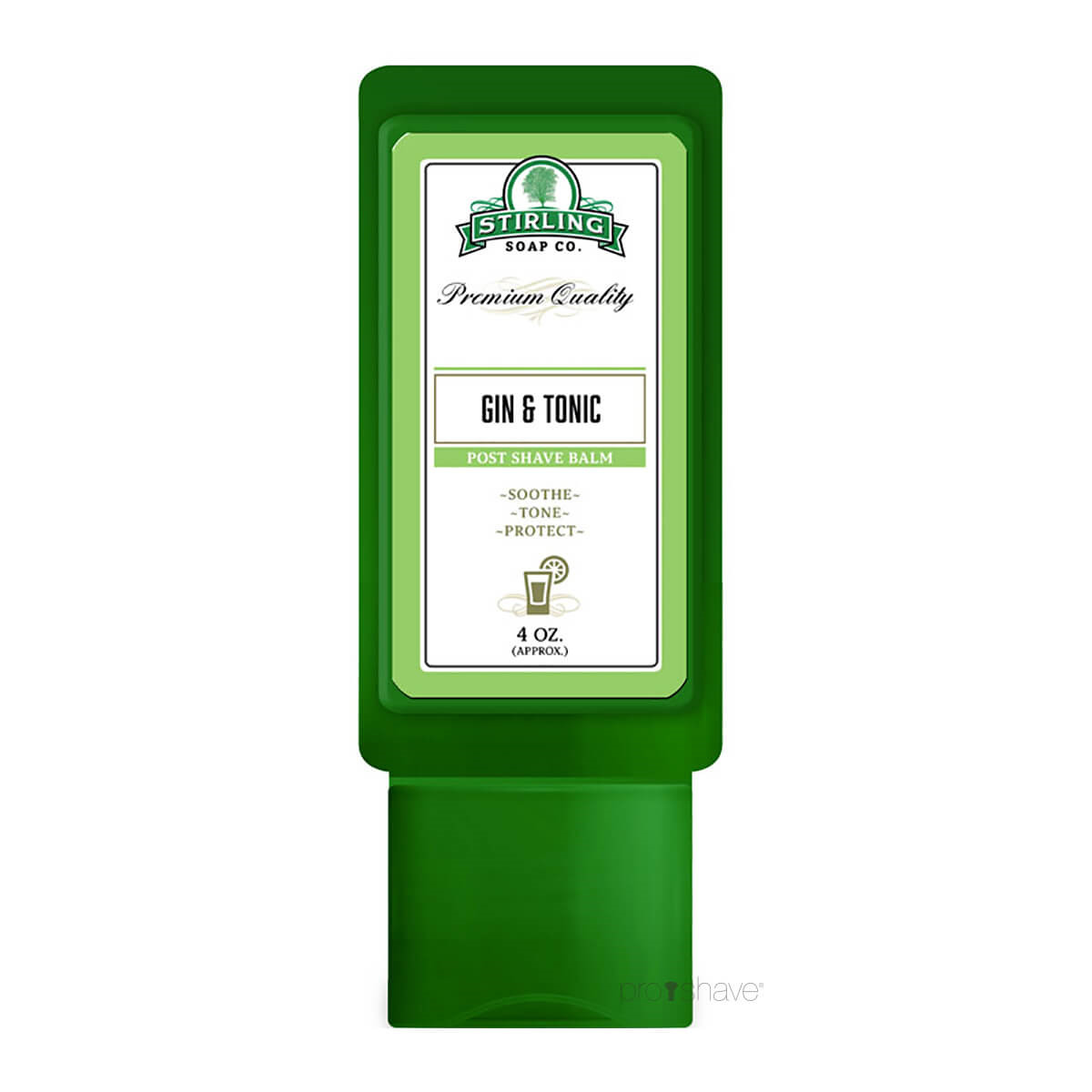 Stirling Soap Co. Aftershave Balm, Gin & Tonic on the Rocks, 118 ml.