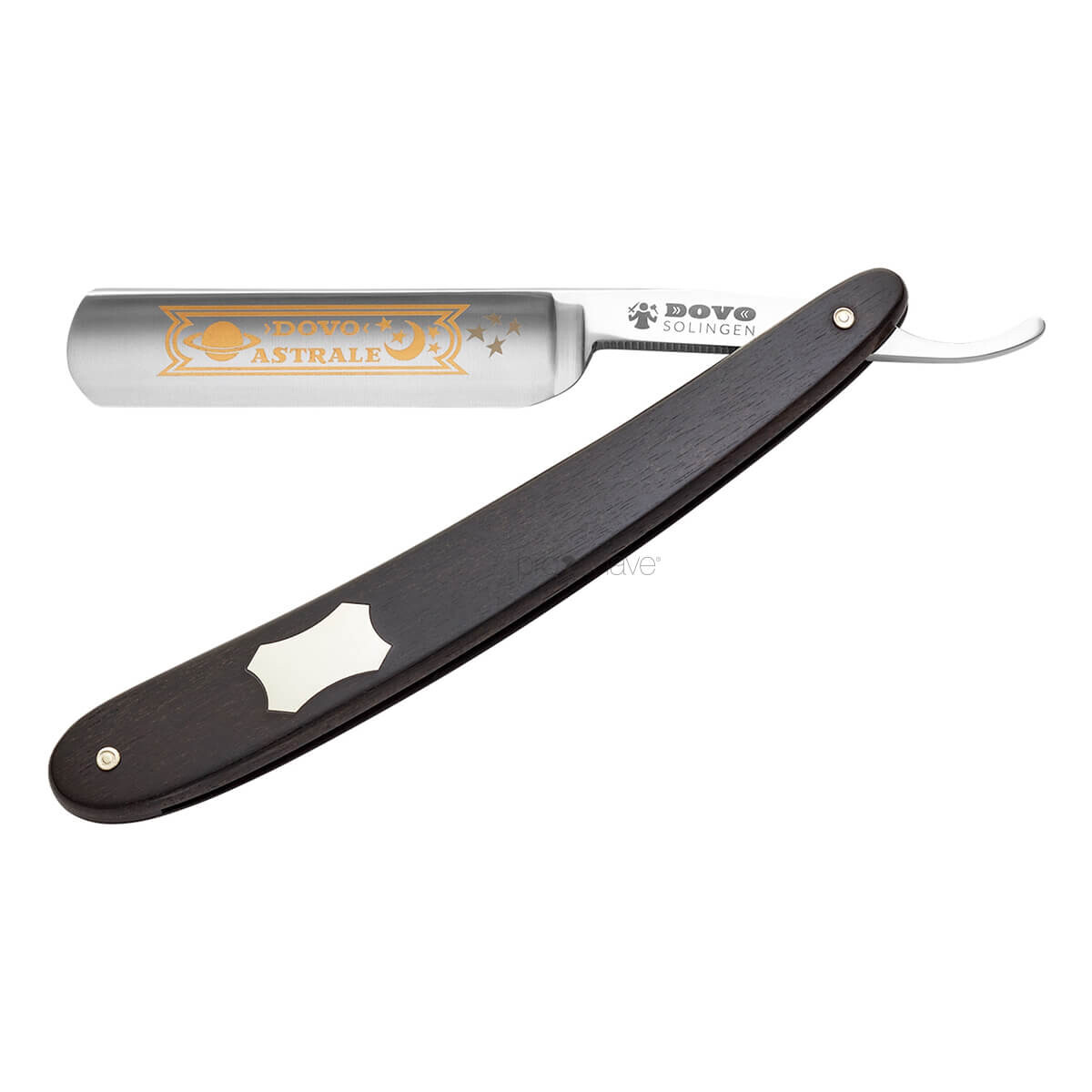 Billede af Dovo Straight Razor 5/8, Round nose, Astrale, Ibenholt