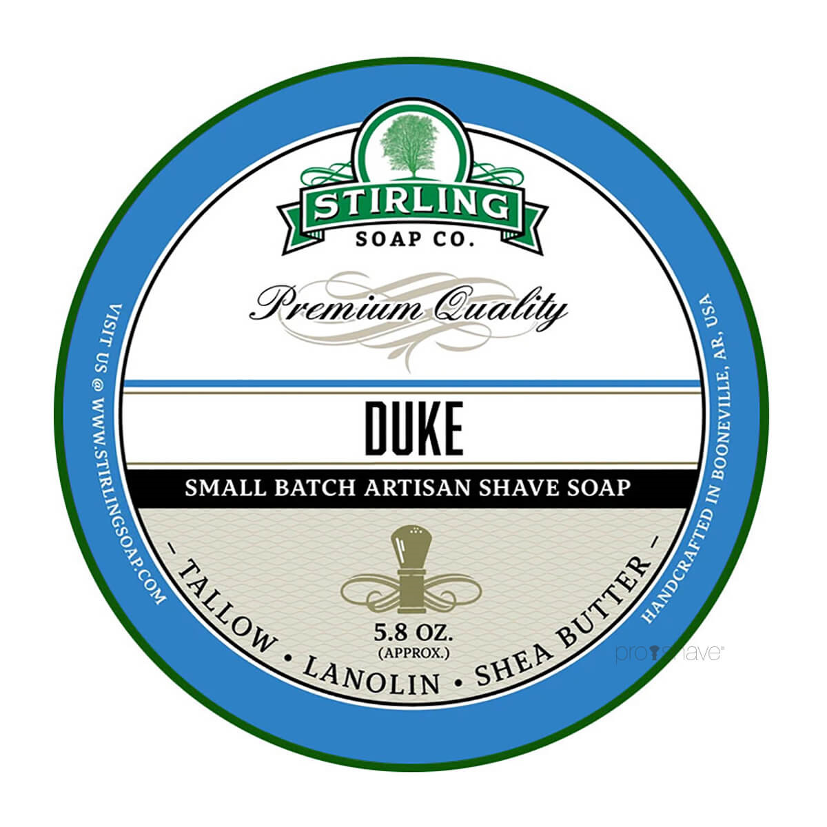 Se Stirling Soap Co. Barbersæbe, Duke, 170 ml. hos Proshave