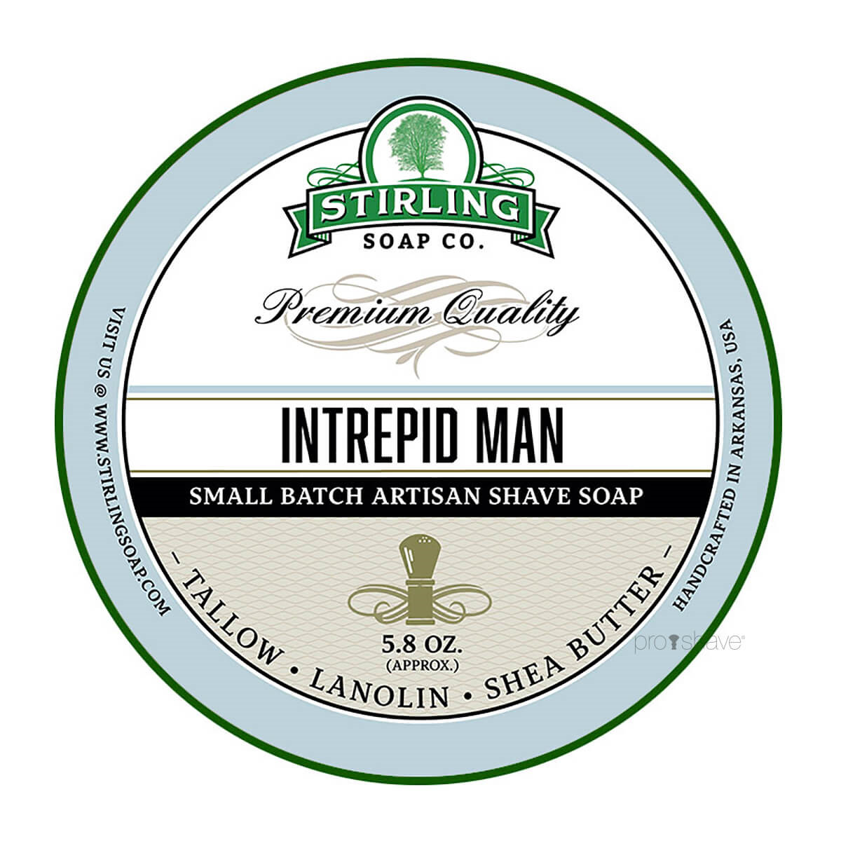 Stirling Soap Co. Barbersæbe, Intrepid Man, 170 ml.