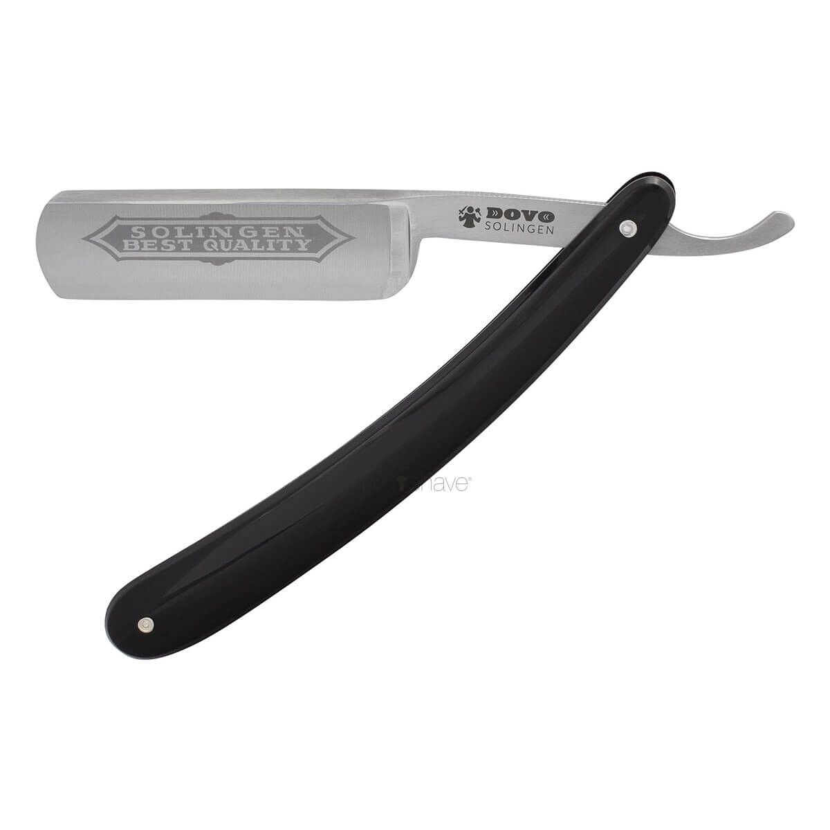 Billede af Dovo Straight Razor 6/8, Round nose, Best Quality, Sort