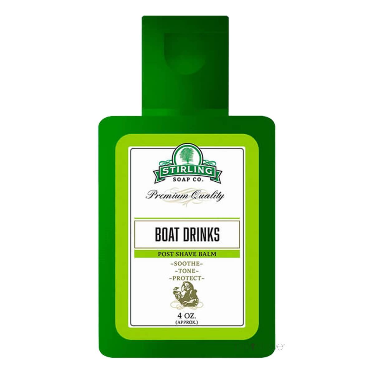 Stirling Soap Co. Aftershave Balm, Boat Drinks, 118 ml.