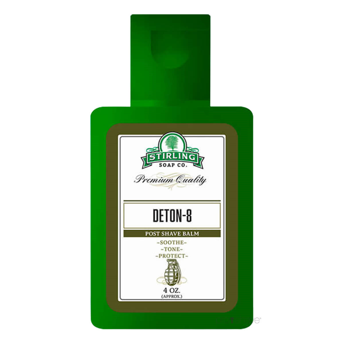 Stirling Soap Co. Aftershave Balm, Deton-8, 118 ml.