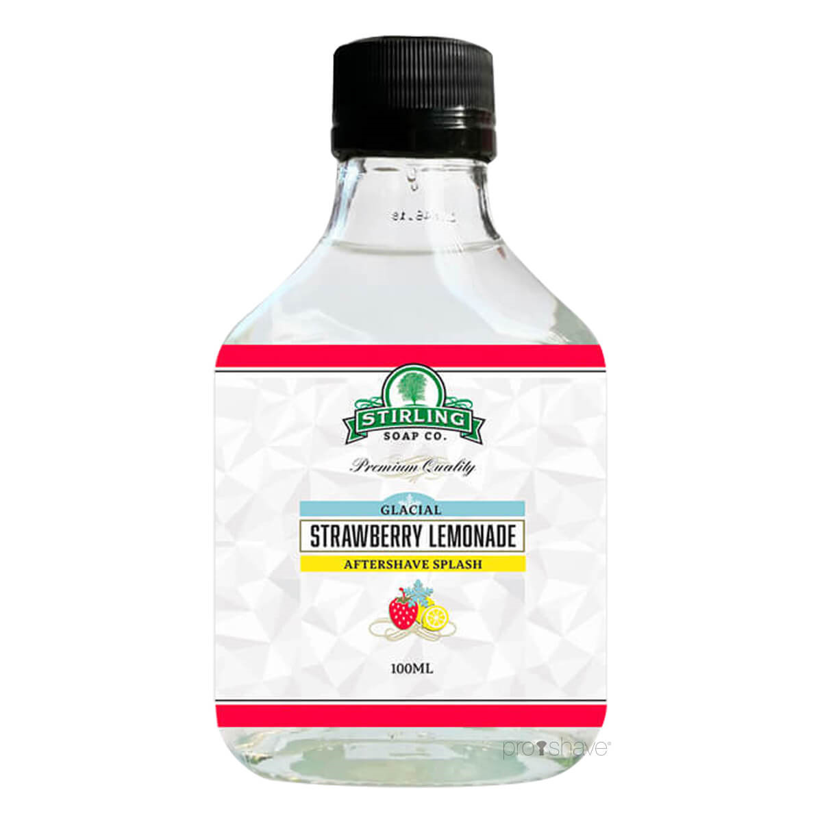 Stirling Soap Co. Aftershave Splash, Glacial - Strawberry Lemonade, 100 ml.