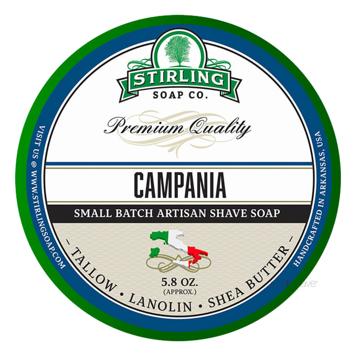 Stirling Soap Co. Barbersæbe, Campania, 170 ml.