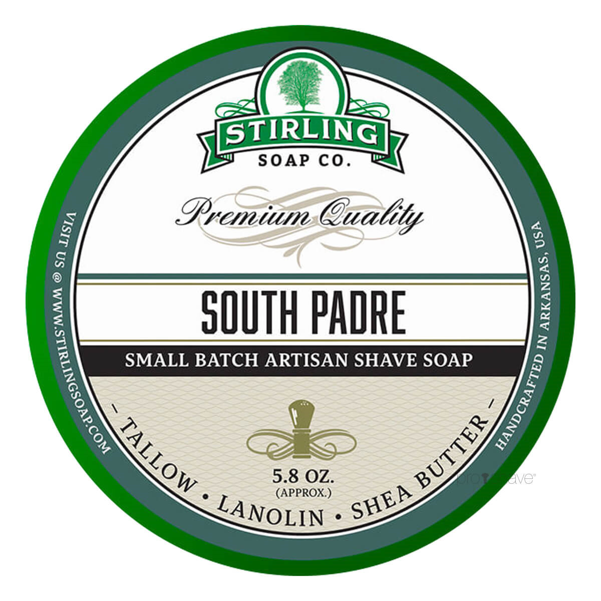 Stirling Soap Co. Barbersæbe, South Padre, 170 ml.