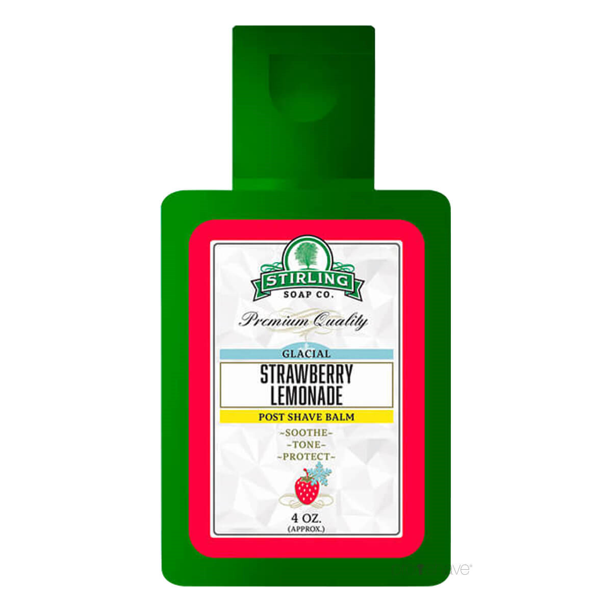 Stirling Soap Co. Aftershave Balm, Glacial - Strawberry Lemonade, 118 ml.