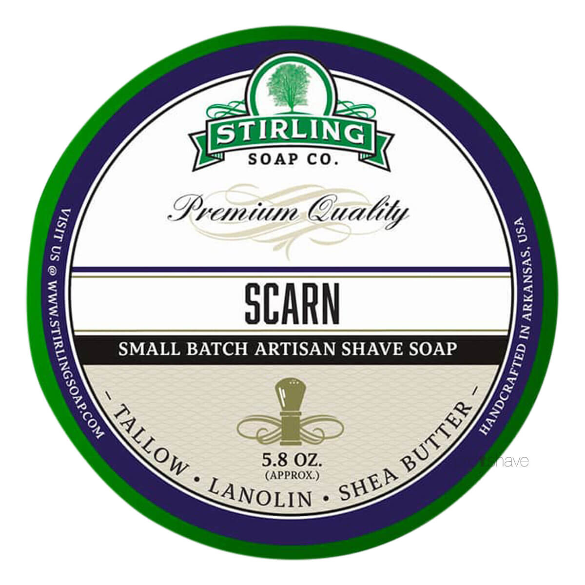 Stirling Soap Co. Barbersæbe, Scarn, 170 ml.