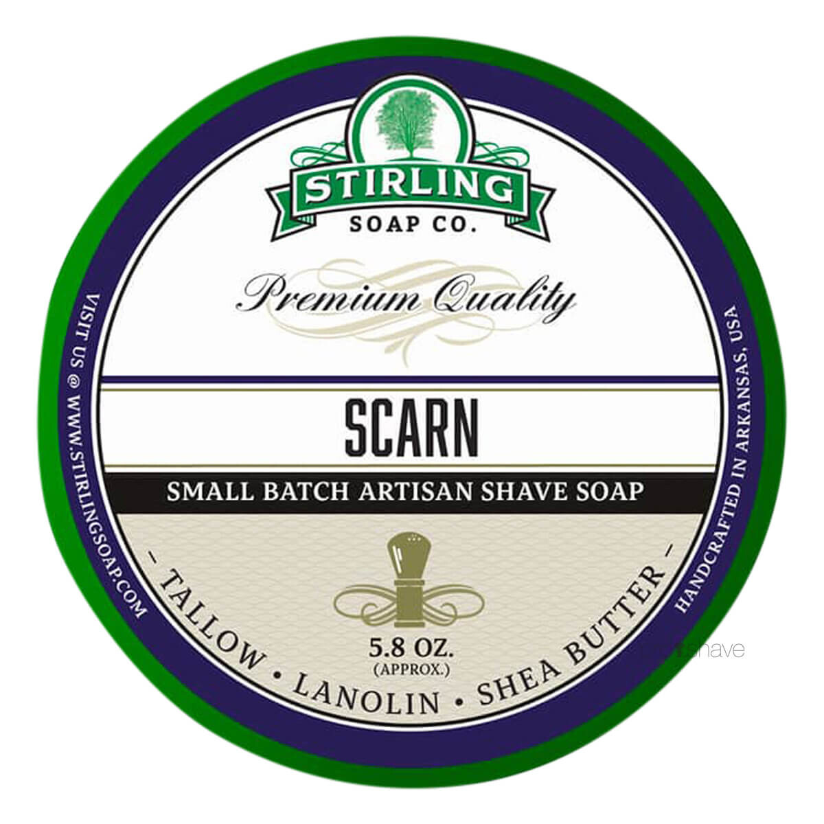 Se Stirling Soap Co. Barbersæbe, Scarn, 170 ml. hos Proshave