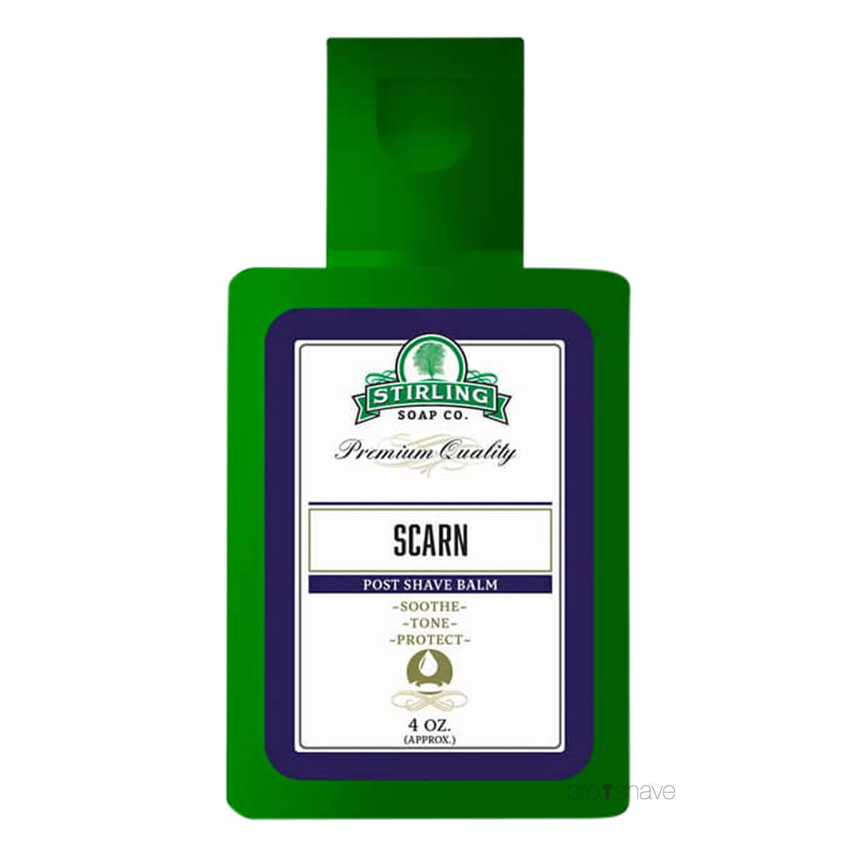 Stirling Soap Co. Aftershave Balm, Scarn, 118 ml.