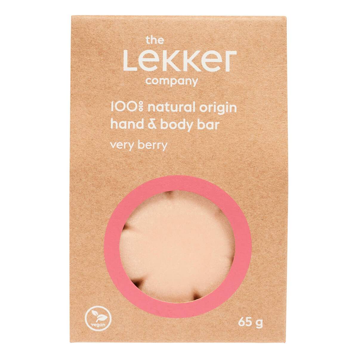 The Lekker Company Body Bar, Very Berry, 65 g.