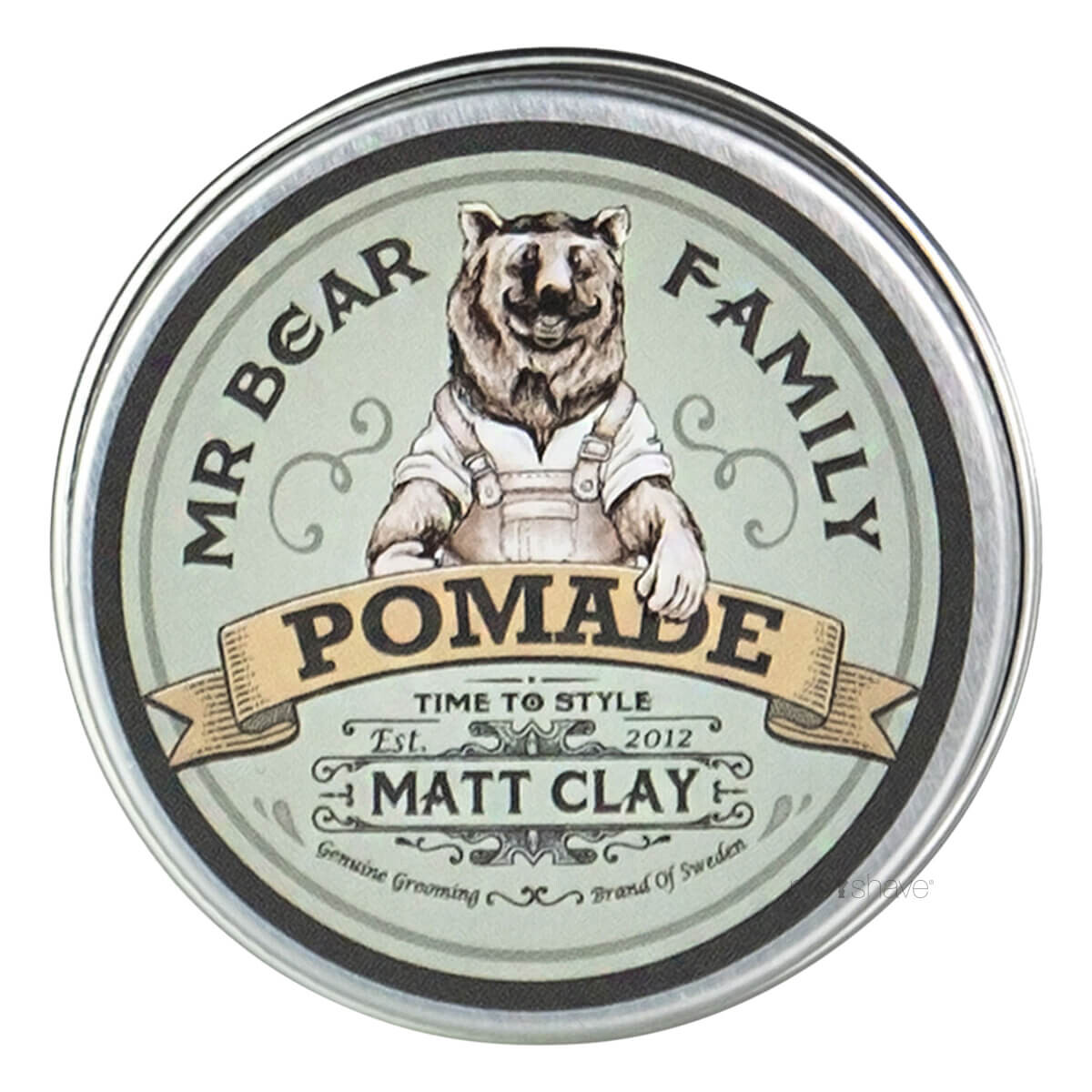 Se Mr. Bear Pomade - Matt Clay, Springwood, Rejsestørrelse, 15 ml. hos Proshave