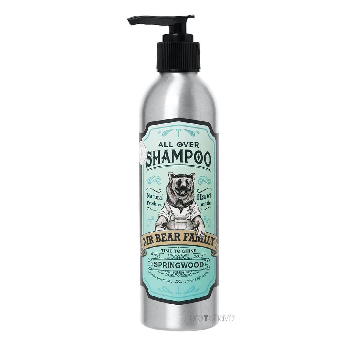 Bear All Over Shampoo Springwood Trykket Emballage 250