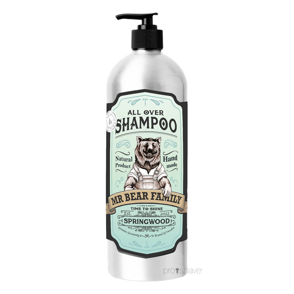 Se Mr. Bear All Over Shampoo, Springwood, 1000 ml. hos Proshave