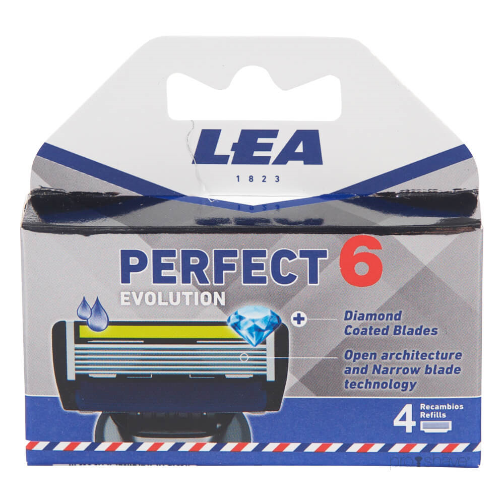 Se LEA Evolution 6, Cartridge med 4 barberblade (6+1 klinge) hos Proshave