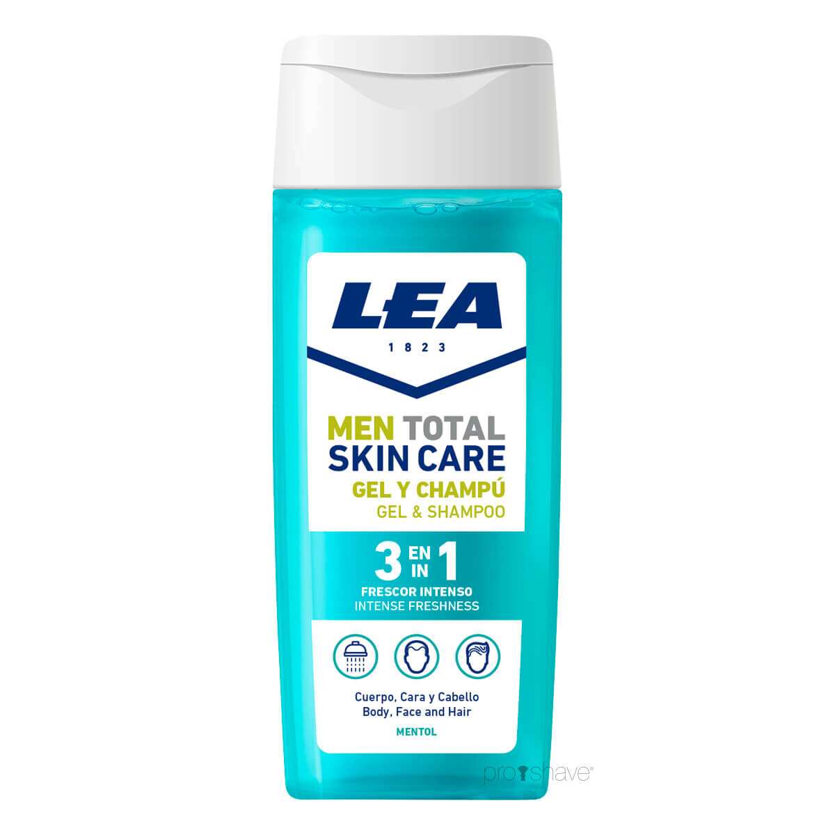 Se LEA Men Total Skin Care, 3i1 Shampoo, Intense Freshness, 300 ml. hos Proshave