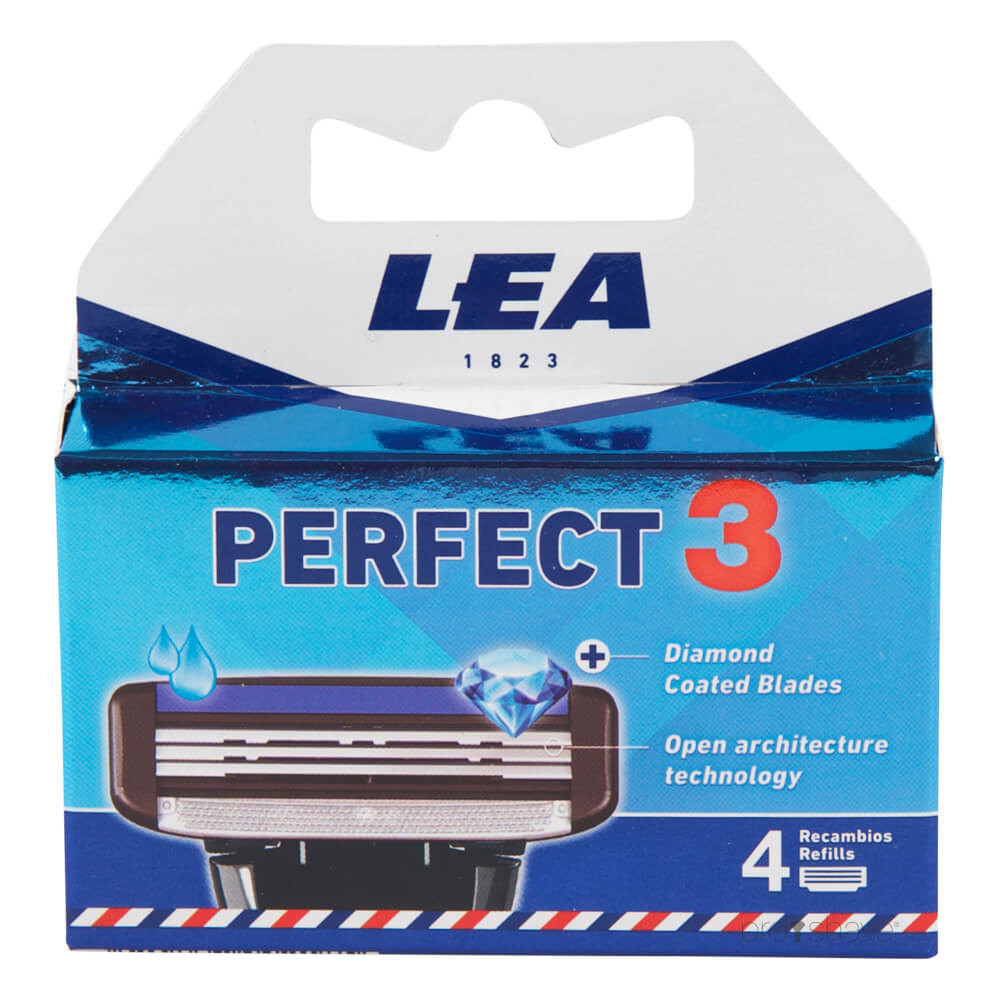 Se LEA Perfect 3, Cartridge med 4 barberblade (3 klinger) hos Proshave