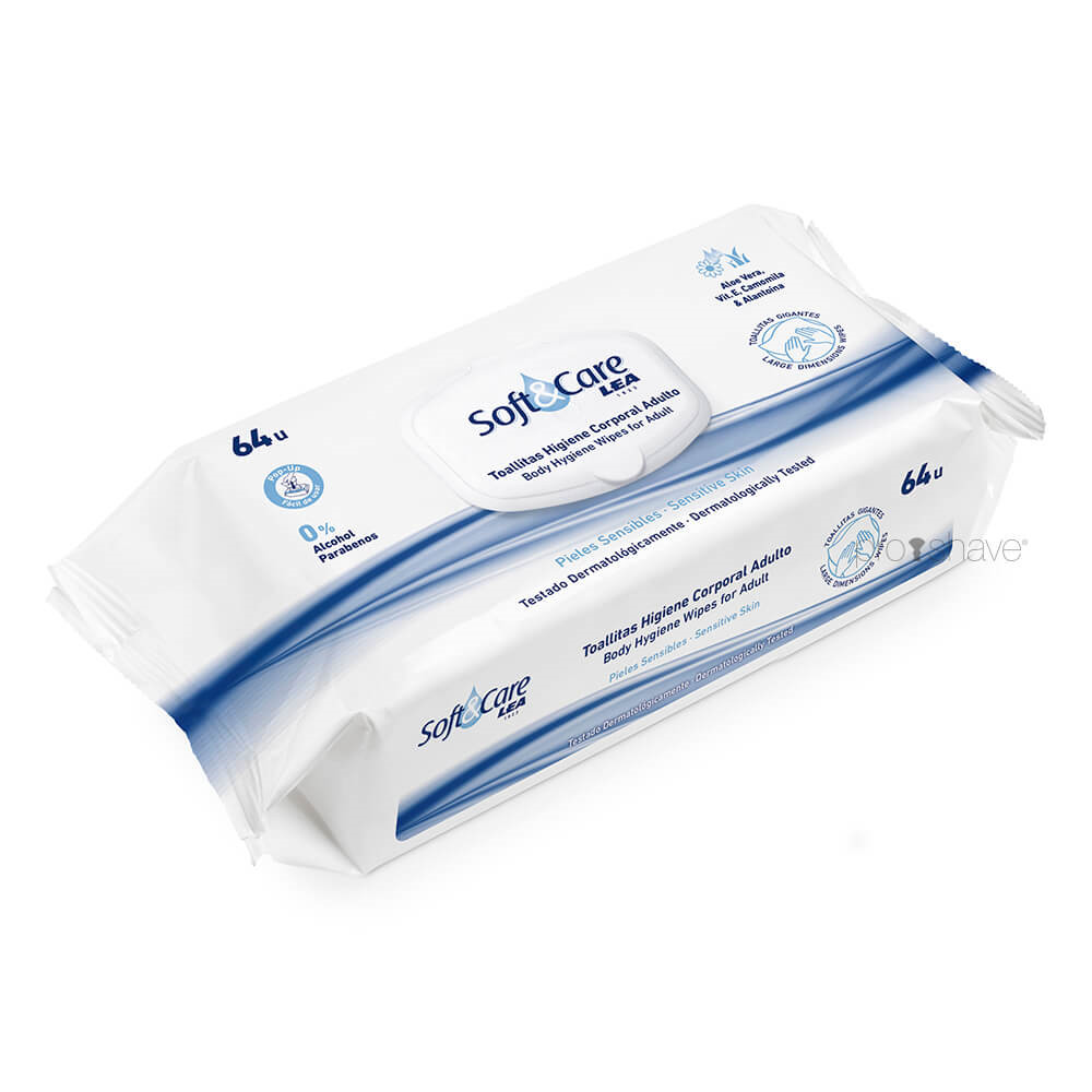 Se LEA Wet Wipes for Personal Hygiene, 64 stk. hos Proshave