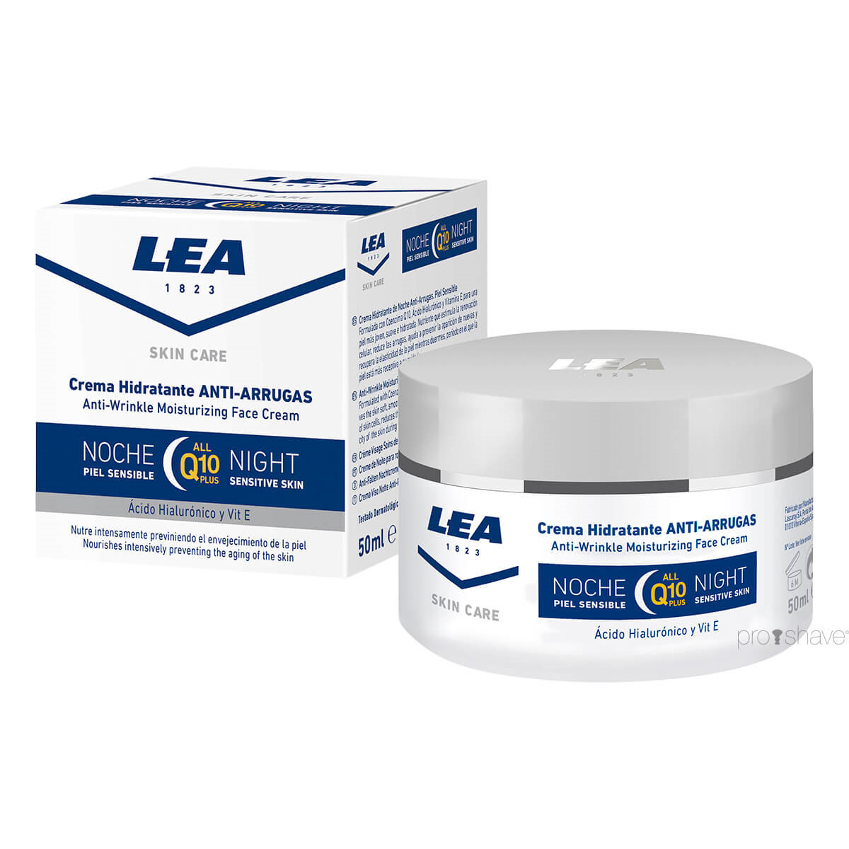 Se LEA Anti-Wrinkle Moisturizer Night Cream, Q 10 Plus, 50 ml. hos Proshave