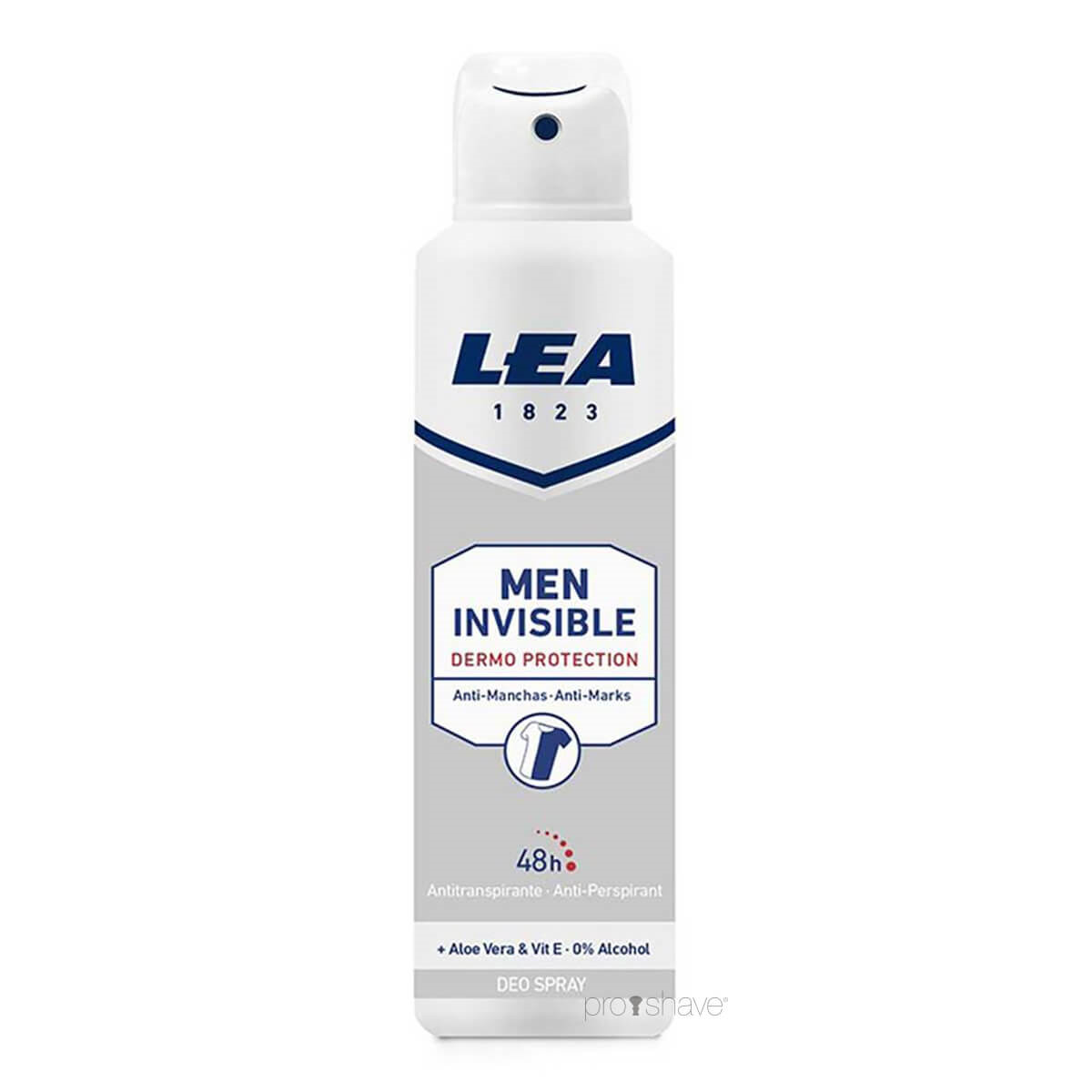 Se LEA Deo Spray Invisible, Men, 150 ml. hos Proshave
