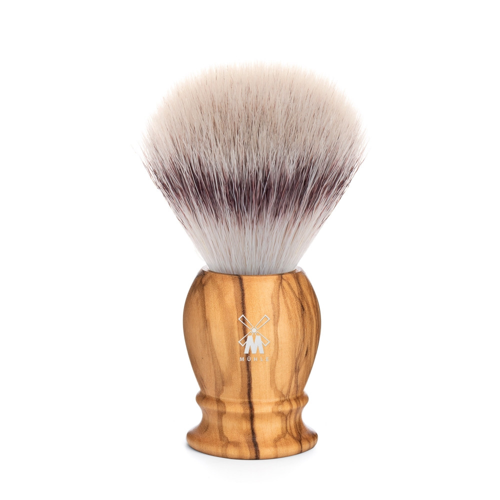 Mühle Silvertip Fibre®, Barberkost, 21 mm, Classic, Oliventræ