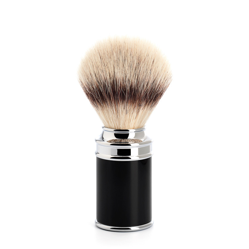 Mühle Silvertip Fibre® Barberkost, 21 mm, Traditional, Sort Kunstharpiks