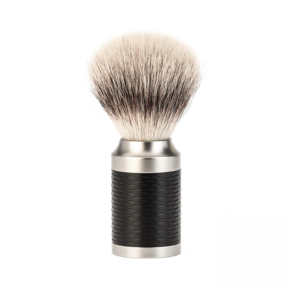 Mühle Silvertip FibreÂ® Barberkost, 21 mm, Rocca, Rustfrit stål