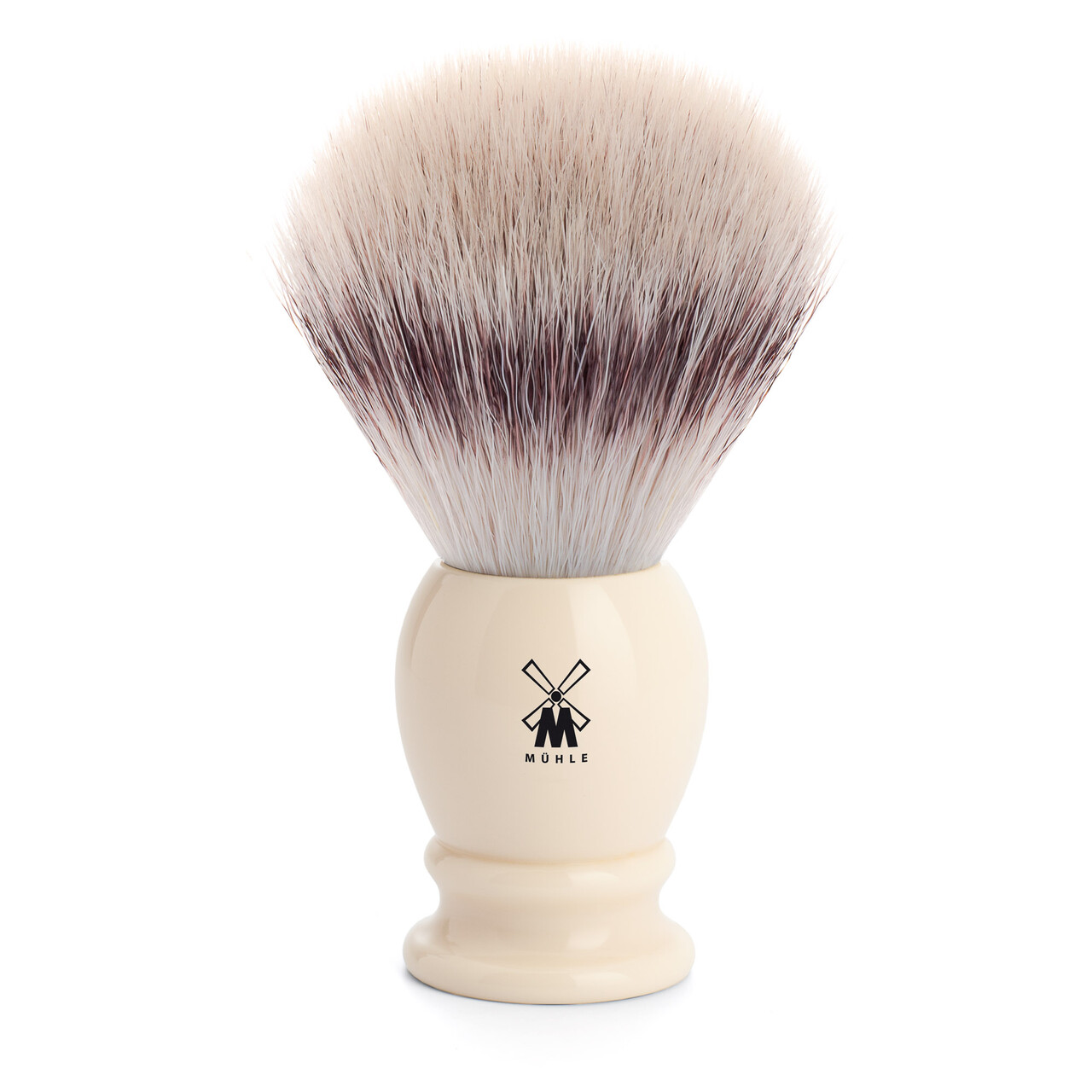 Se Mühle Silvertip Fibre ® Barberkost, 25 mm, Classic, Hvid Kunstharpiks hos Proshave