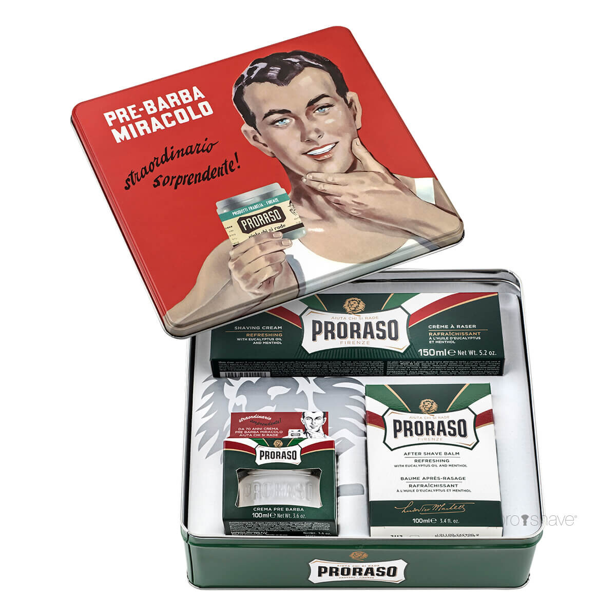 Billede af Proraso Gaveæske, Vintage Selection Gino, Refresh