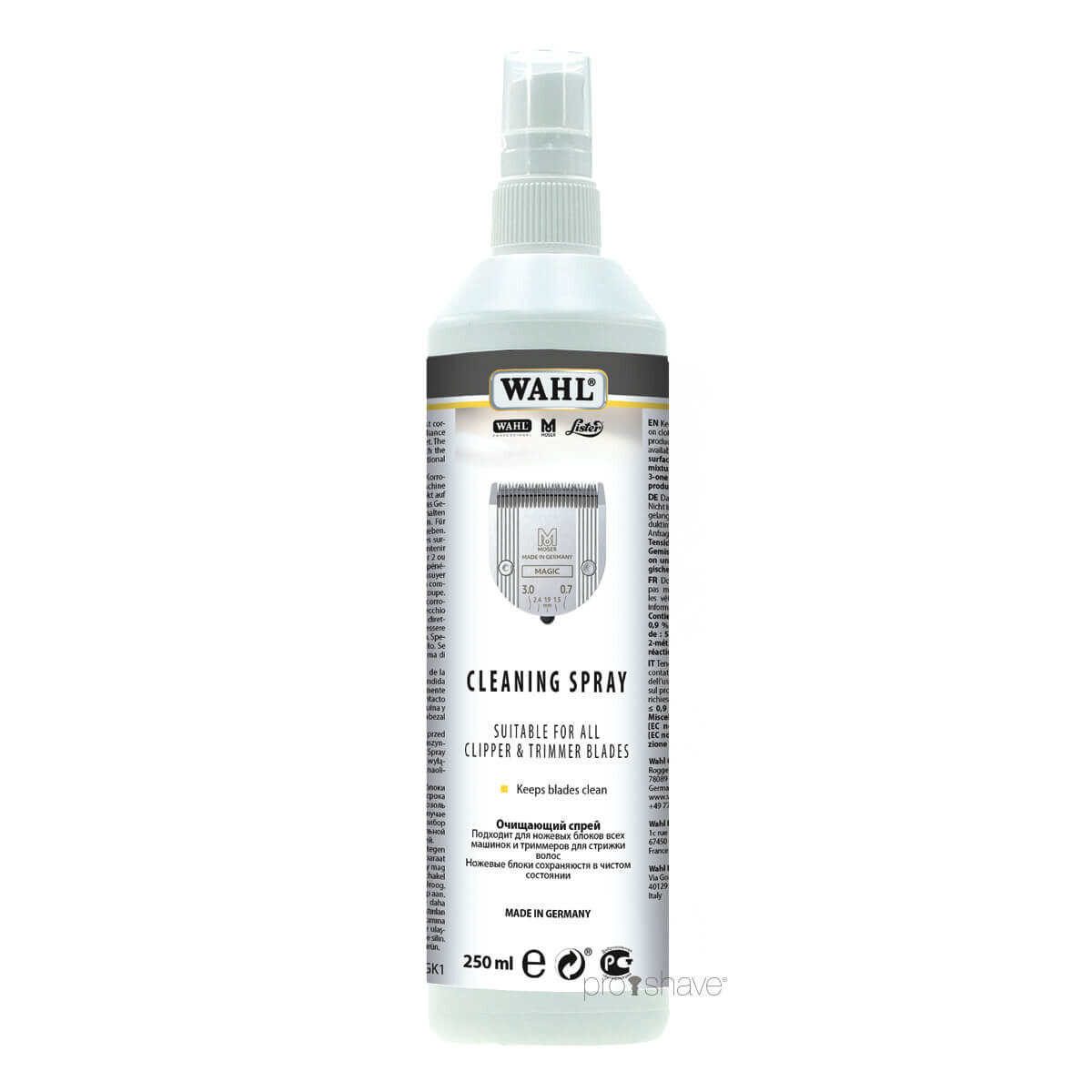 Billede af Wahl Professional Cleaning Spray, 250 ml. hos Proshave