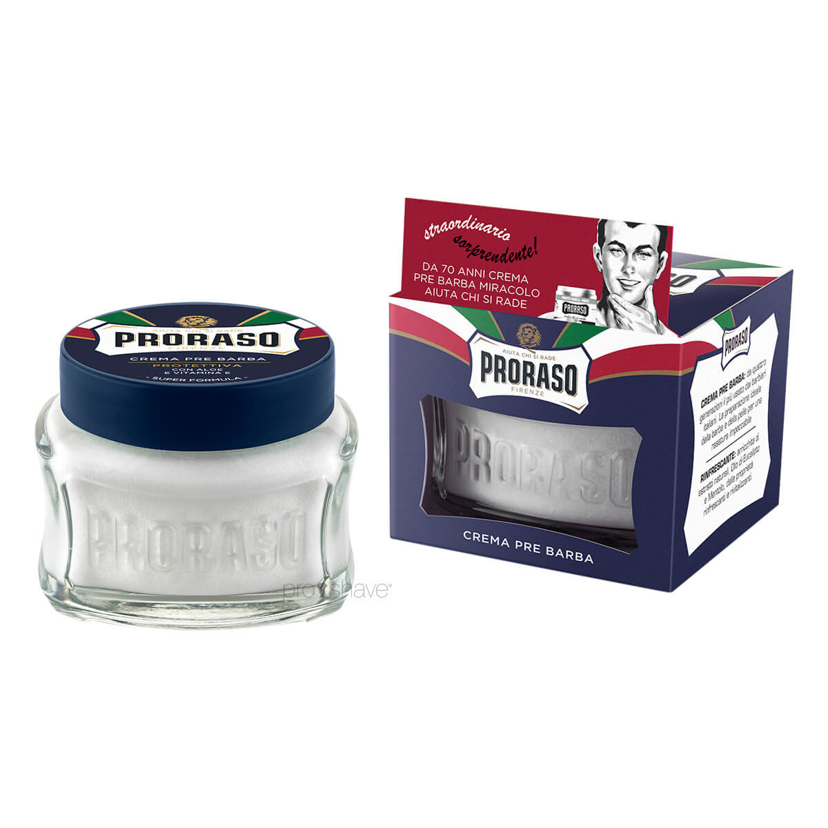 Proraso Preshave Cream - Protect, Aloe & E-vitamin, 100 ml.