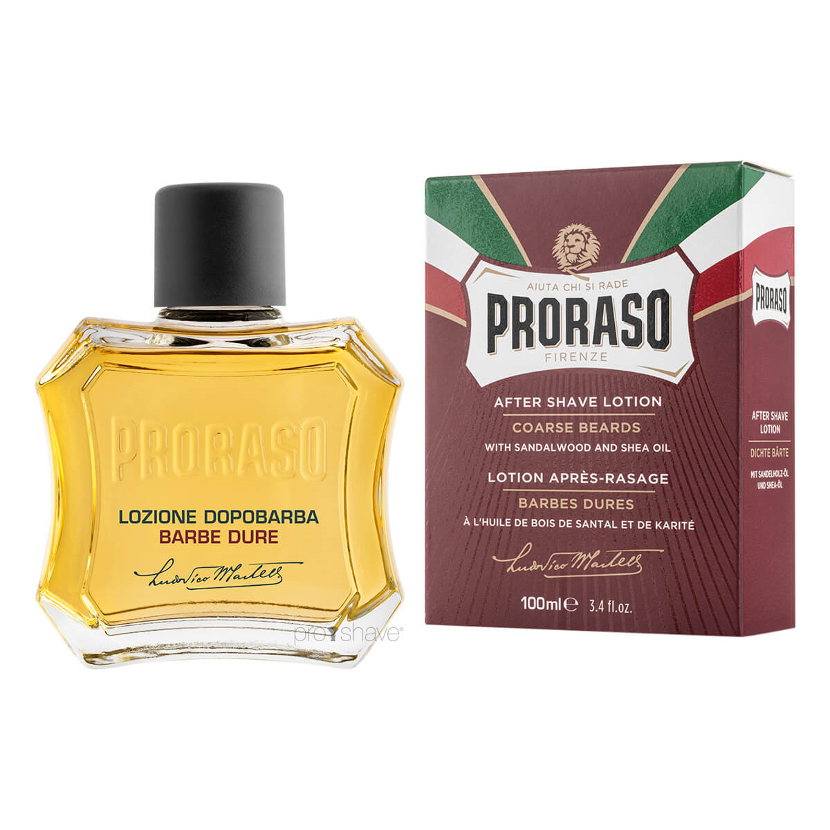 Proraso Aftershave Splash - Nourishing, Sandeltræsolie og Sheasmør (100 ml)