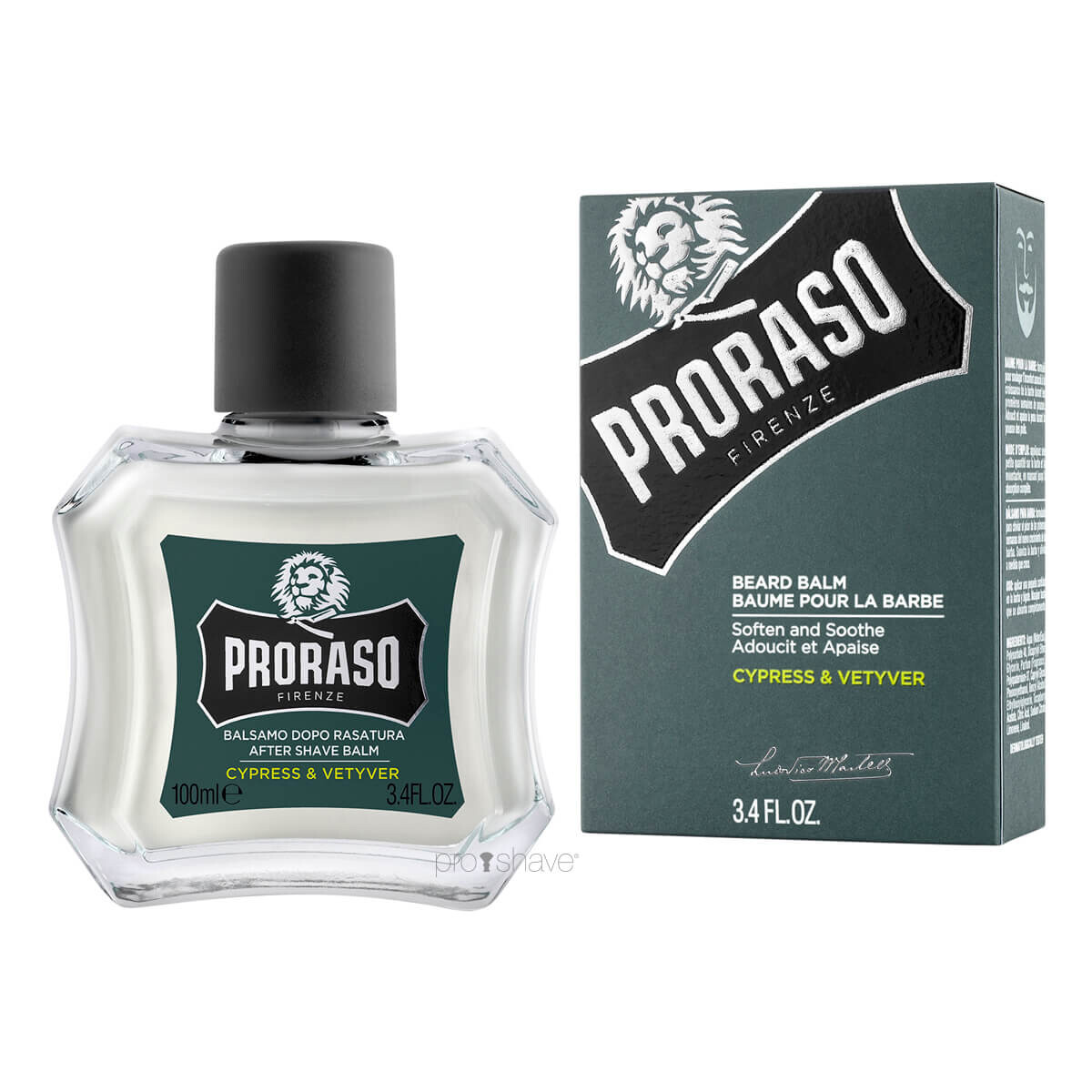 Proraso Aftershave Balm, Cypress & Vetiver, 100 ml.
