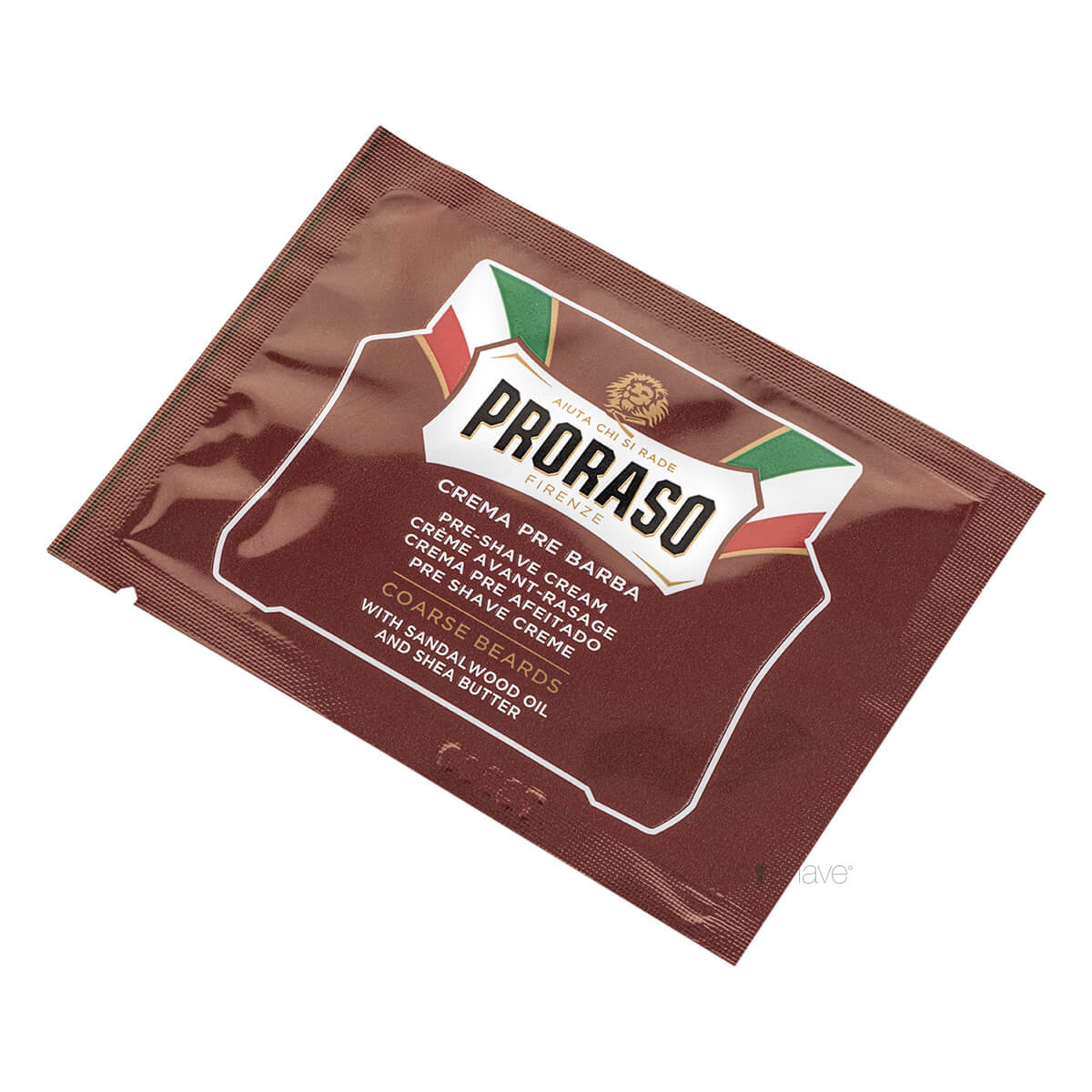 9: Proraso Preshave Cream - Nourishing, Sandeltræsolie og Sheasmør, Sample, 4 ml.