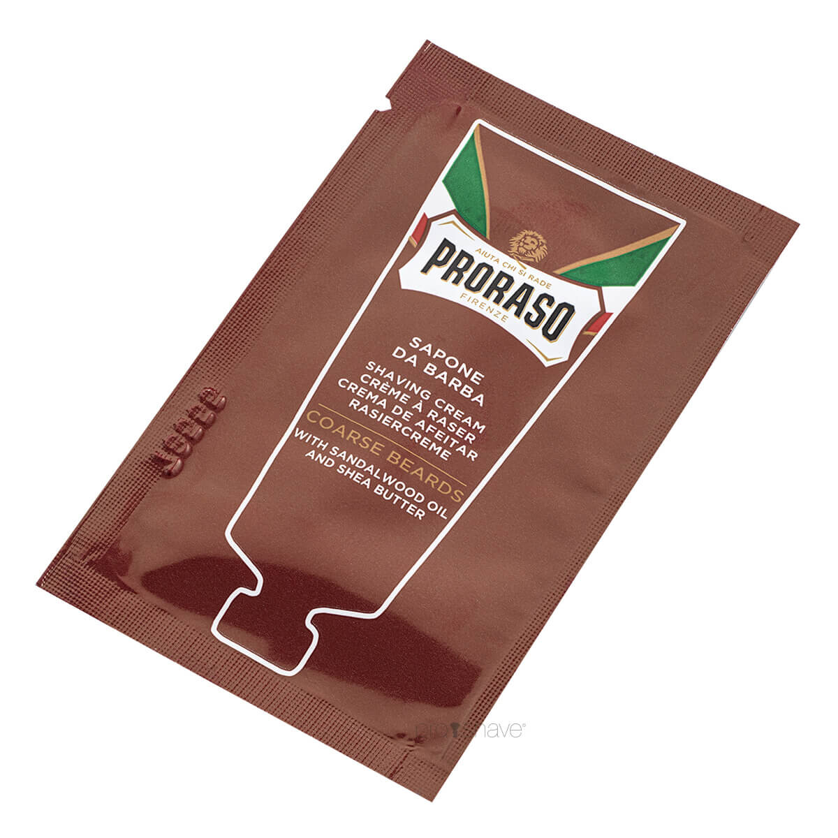 Proraso Barbercreme - Nourishing, Sandeltræsolie og Sheasmør, Sample, 4 ml.