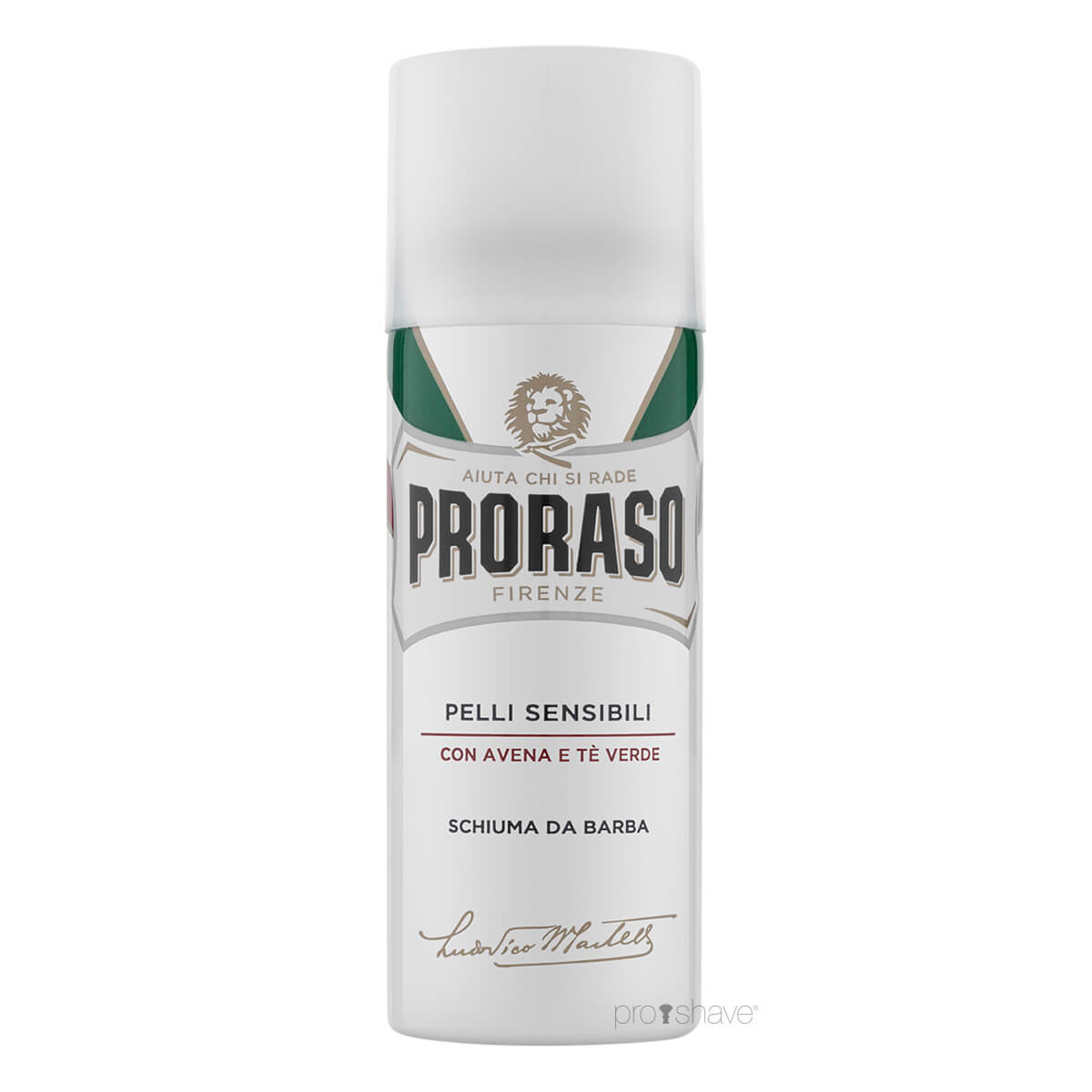 Proraso Barberskum - Sensitive, Grøn Te & Havre, 50 ml.