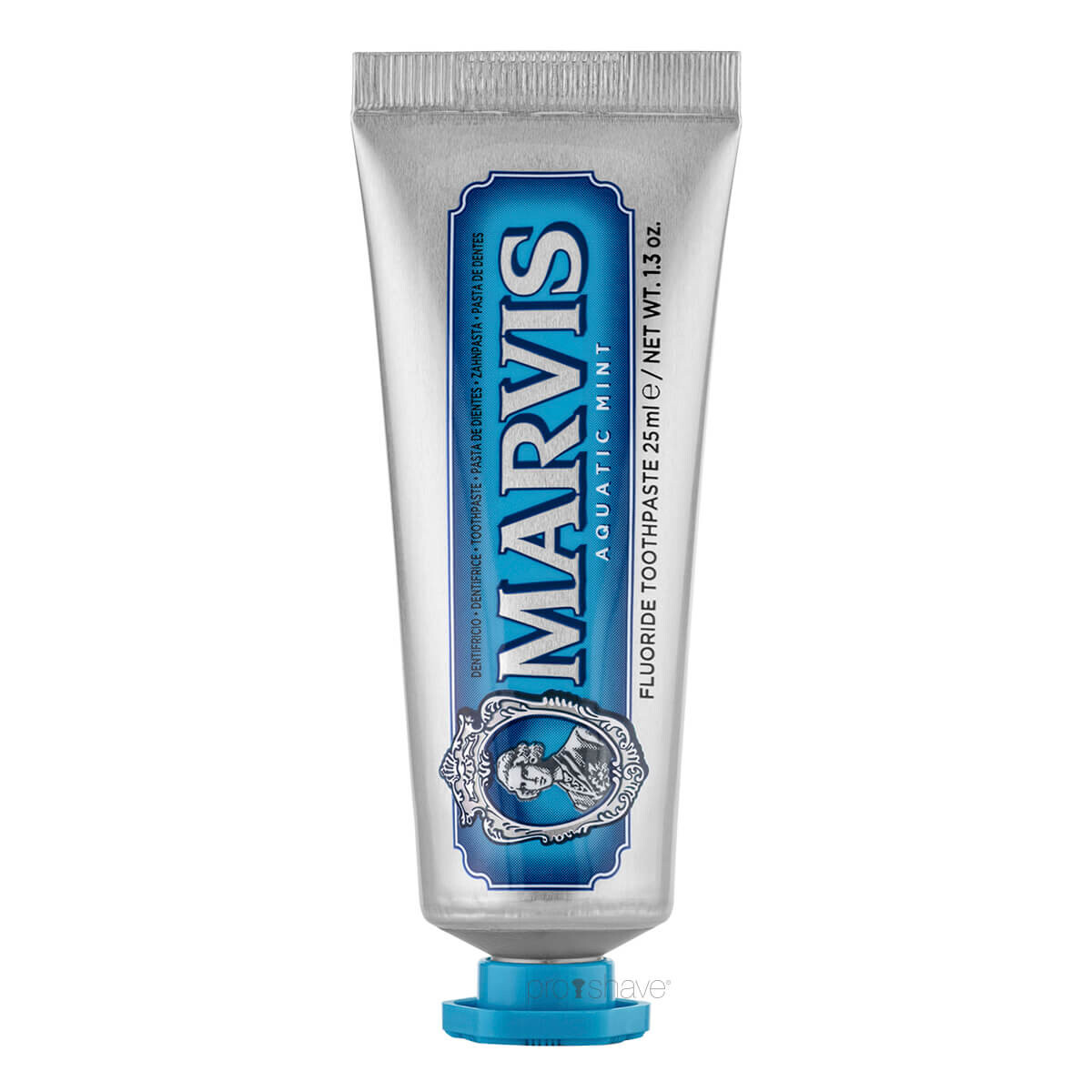 6: Marvis Aquatic Mint Tandpasta, Rejsestørrelse, 25 ml.