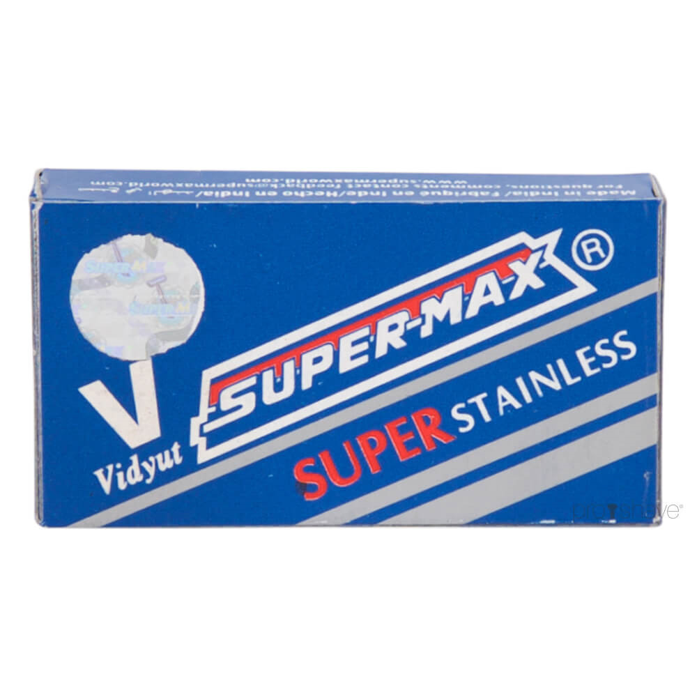 Supermax Super Stainless DE-Barberblade, 10 stk.