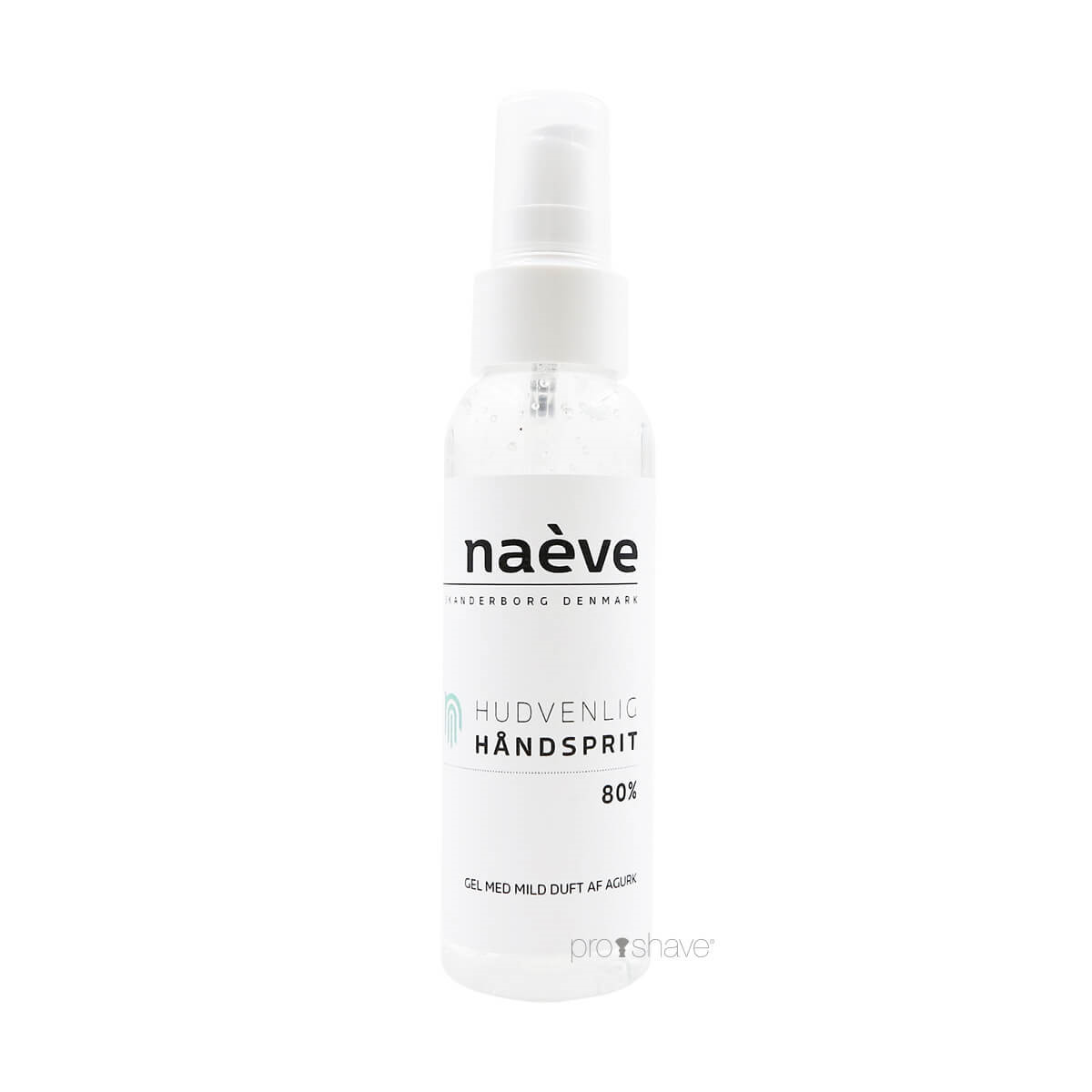 NaÃ¨ve Håndsprit Gel, 80%, Pumpe, 100 ml.