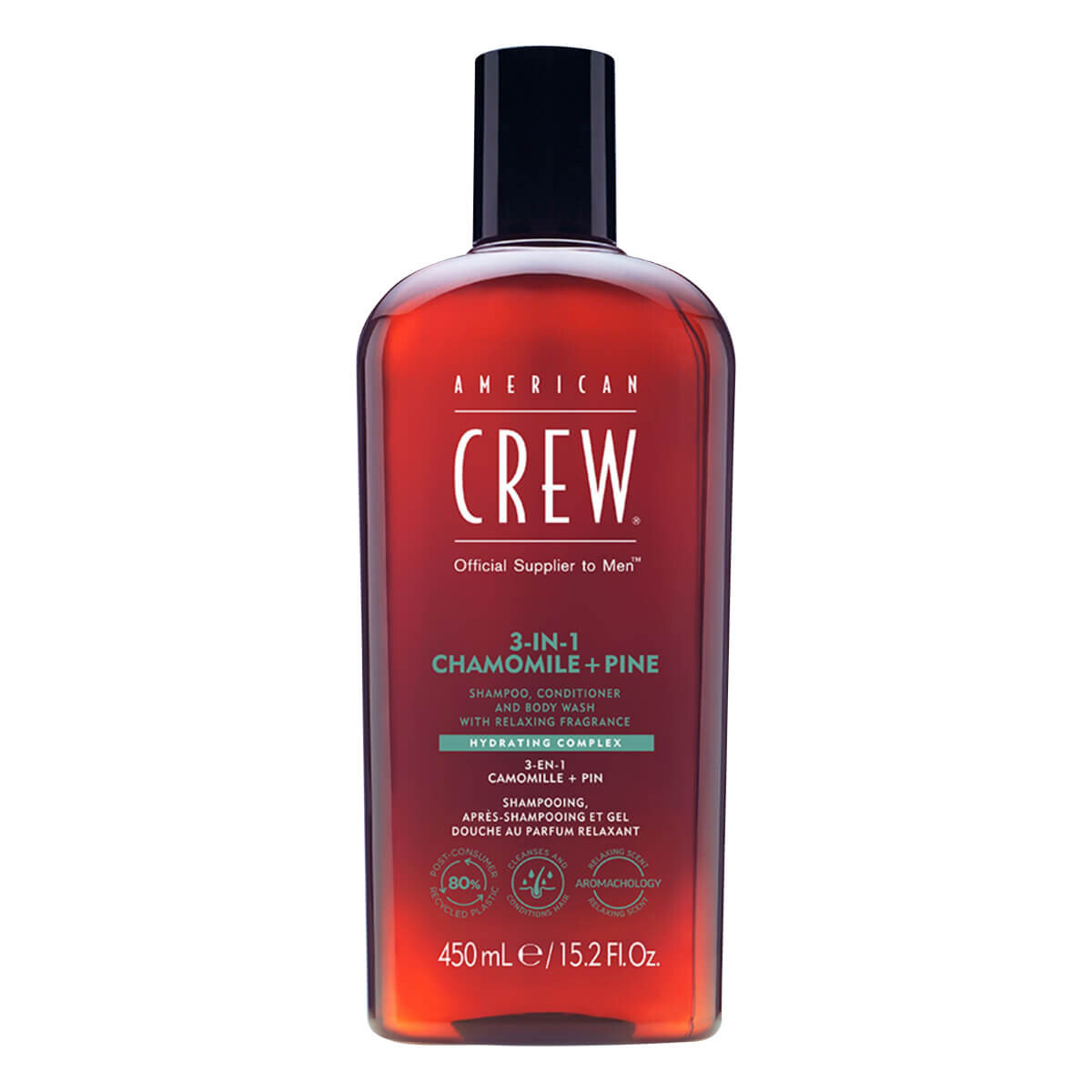 American Crew 3 In 1 Chamomile Pine Hair & Body Shampoo 450 Ml.