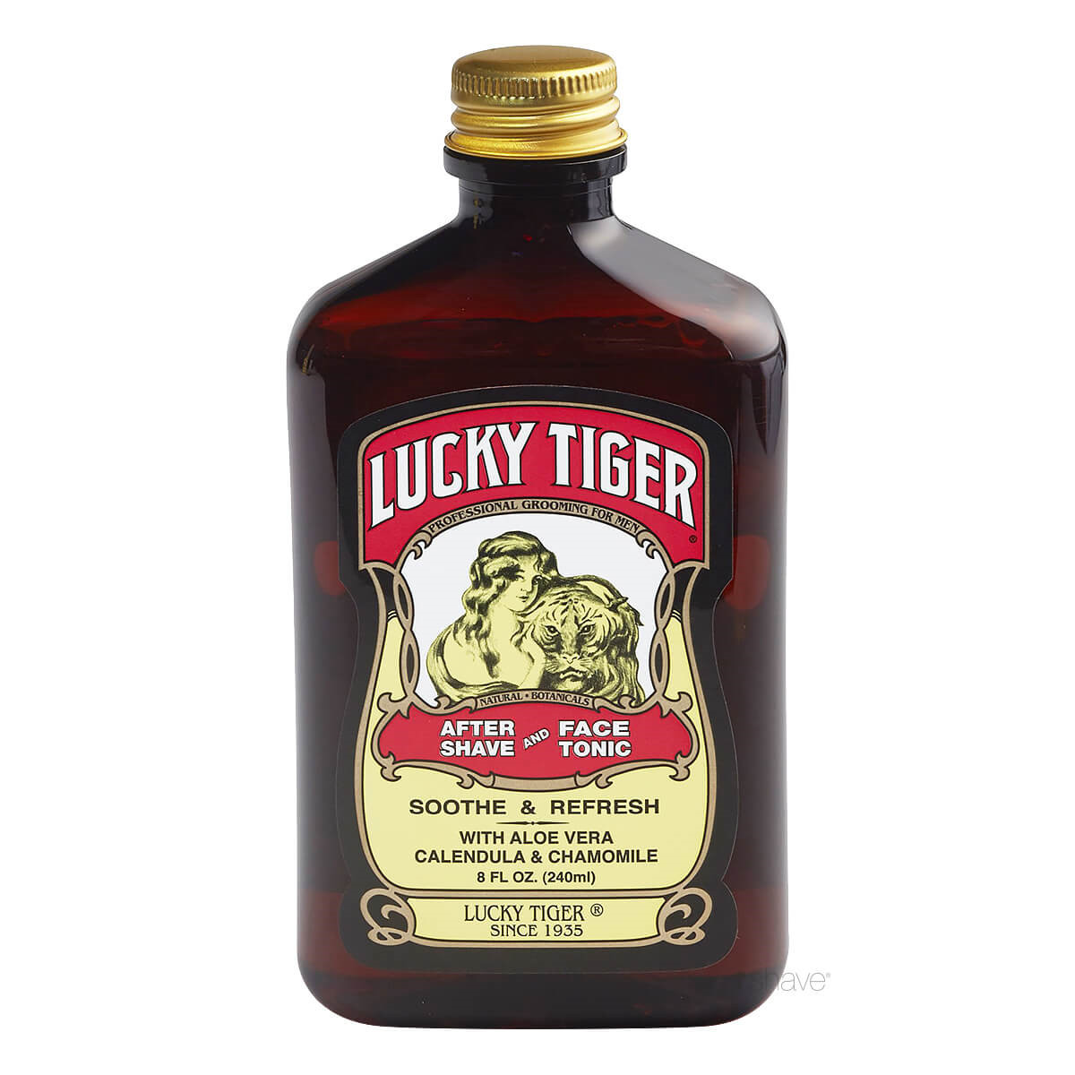 Lucky Tiger Aftershave & Face Tonic, 240 ml.