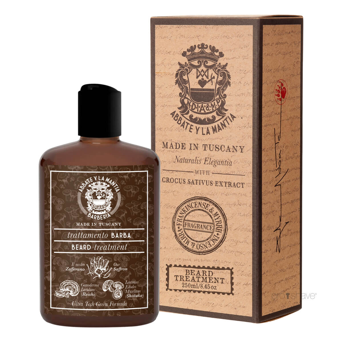 Abbate Y La Mantia Shampoo til Skæg og Hår, Antibakteriel, 250 ml.