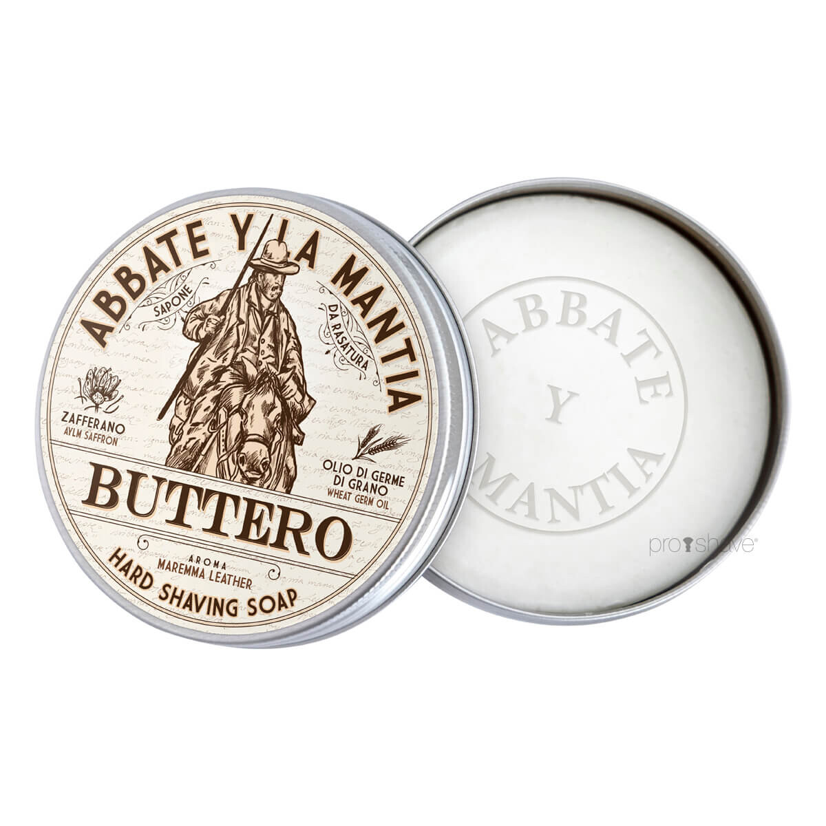 Se Abbate Y La Mantia Barbersæbe, Buttero, 80 gr. hos Proshave