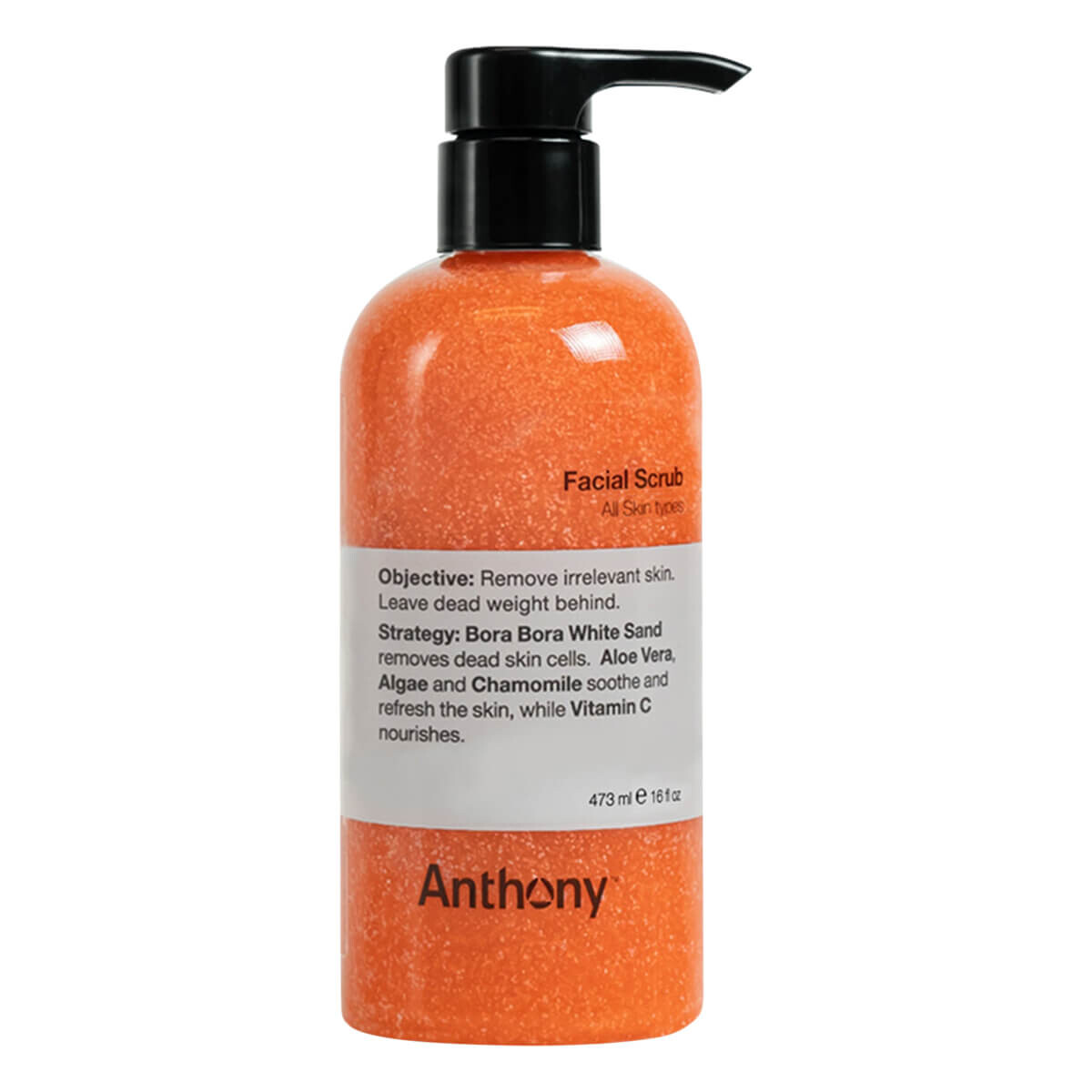 Anthony Logistics Facial Scrub, 473 ml.